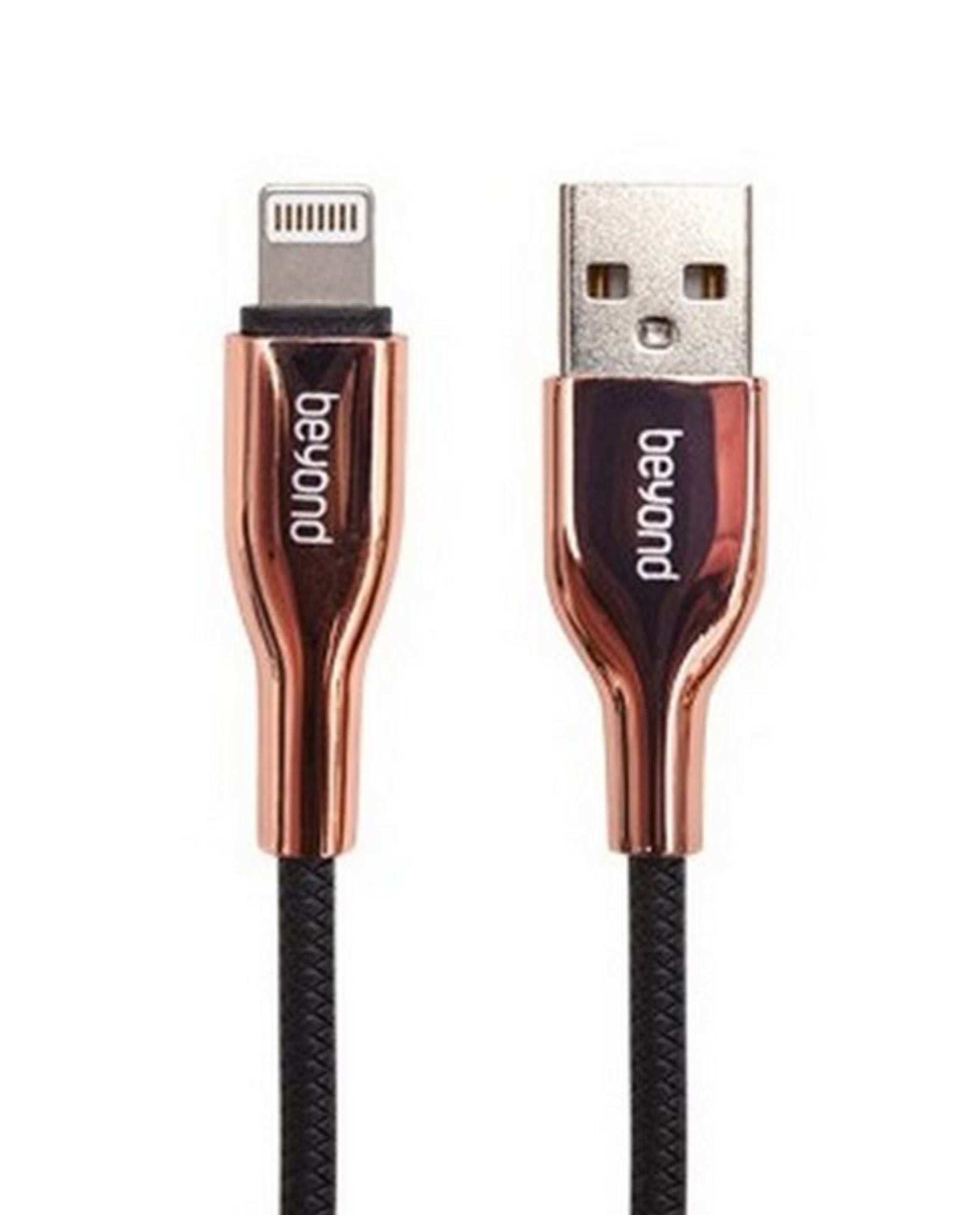 کابل تبدیل USB به Lightning مشکی رزگلد بیاند مدل BA-566