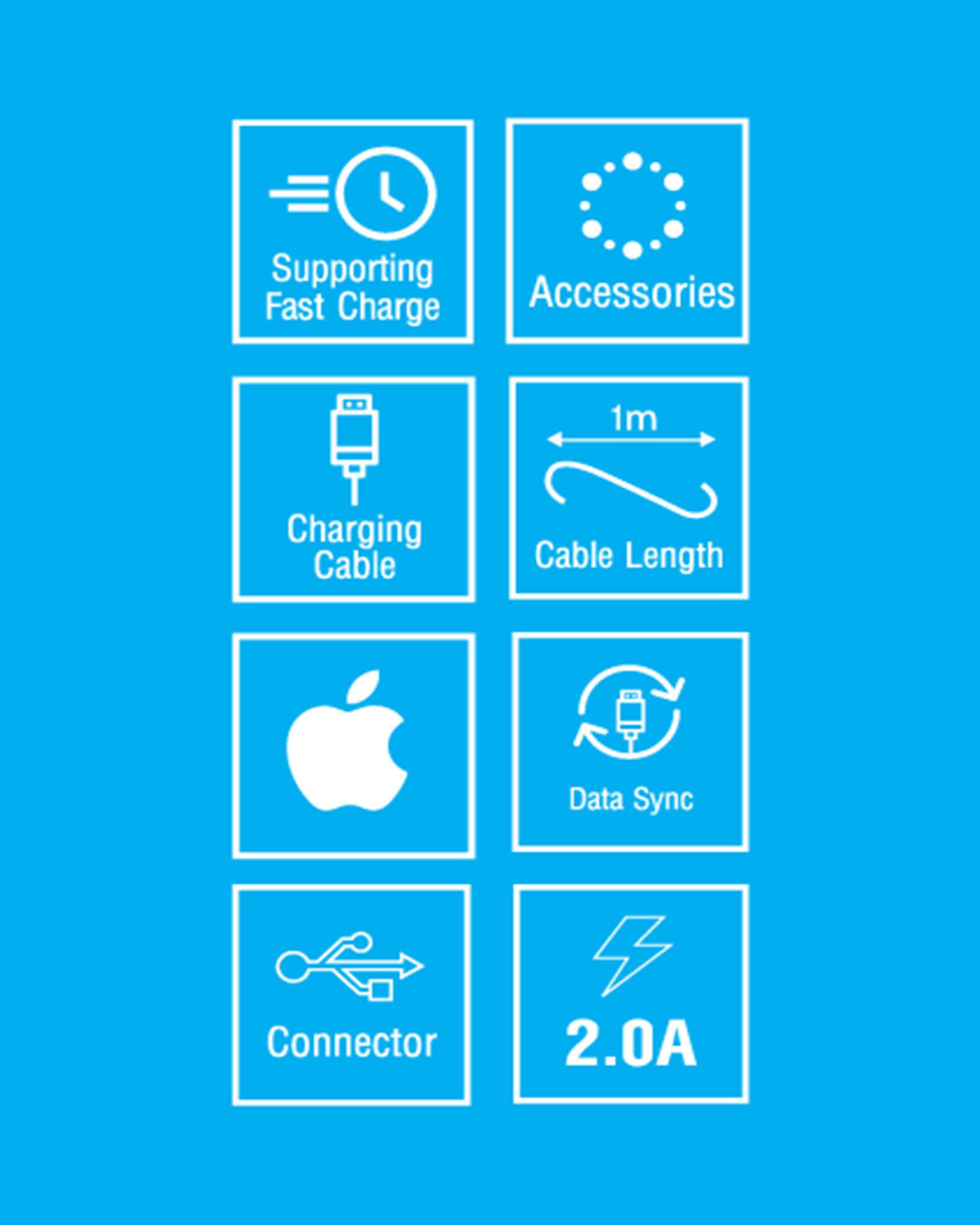 کابل تبدیل USB به Lightning مشکی بیاند مدل BA-518