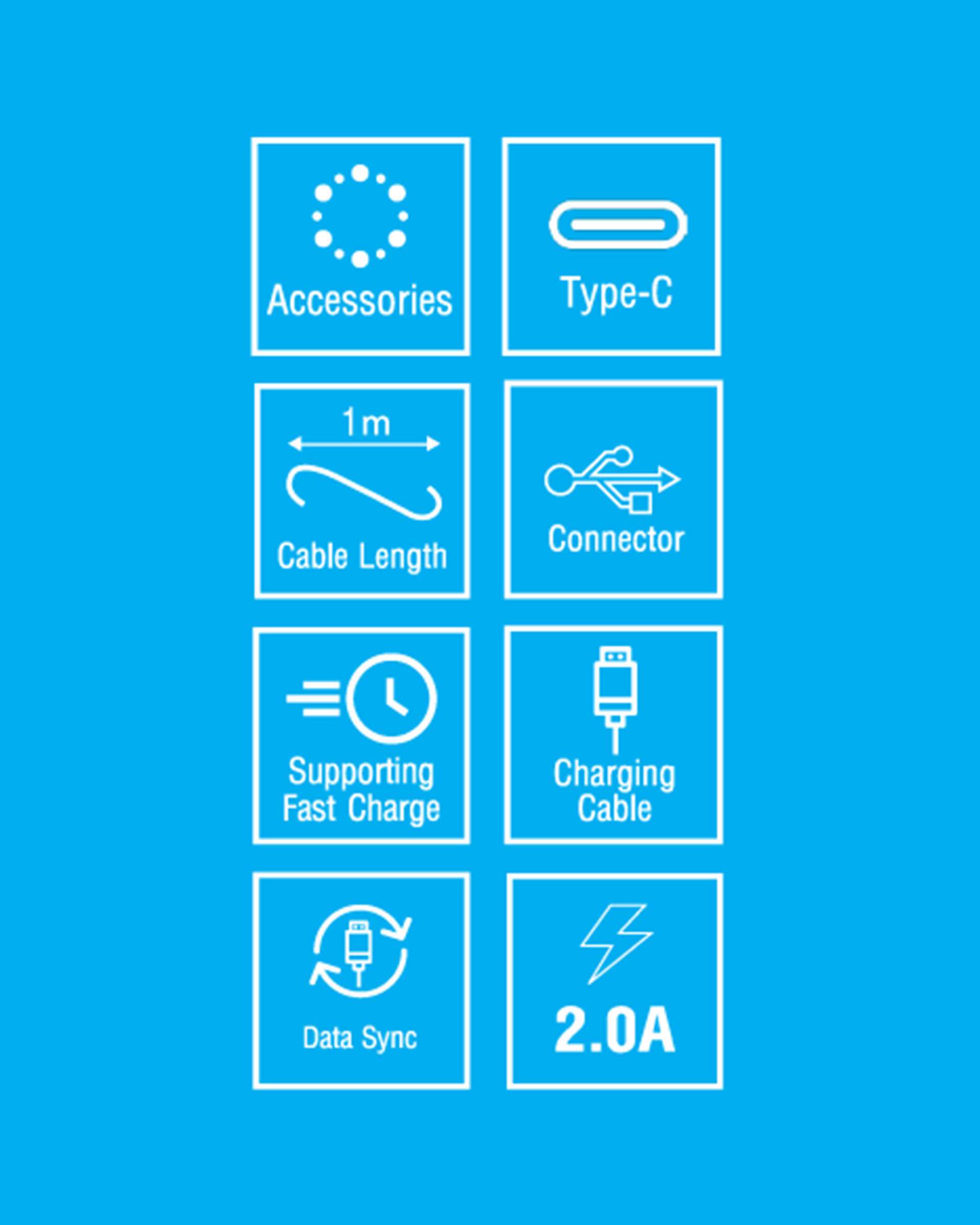 کابل تبدیل USB به USB-C مشکی بیاند مدل BA-506