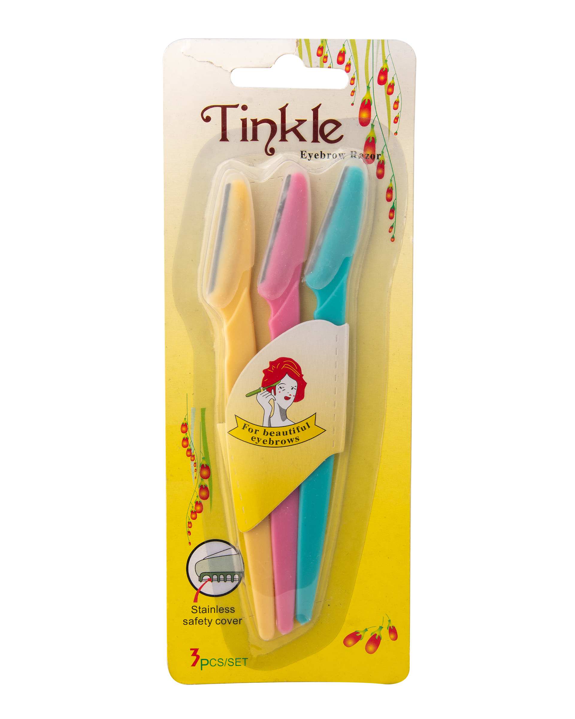 تیغ اصلاح ابرو تینکل Tinkle بسته 3 عددی