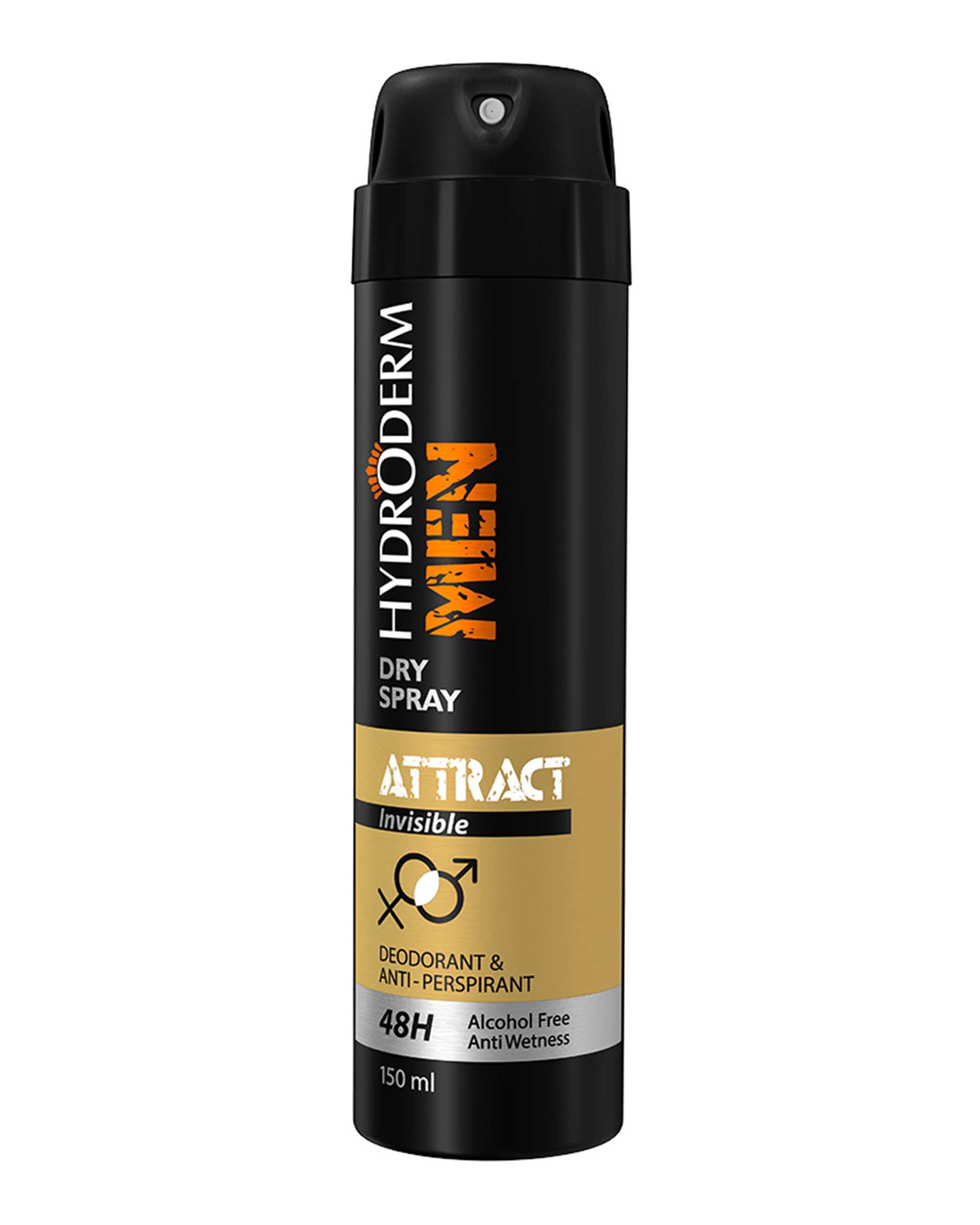 اسپری دئودورانت و ضد تعریق مردانه هیدرودرم Hydroderm مدل Sport-attract حجم 150ml