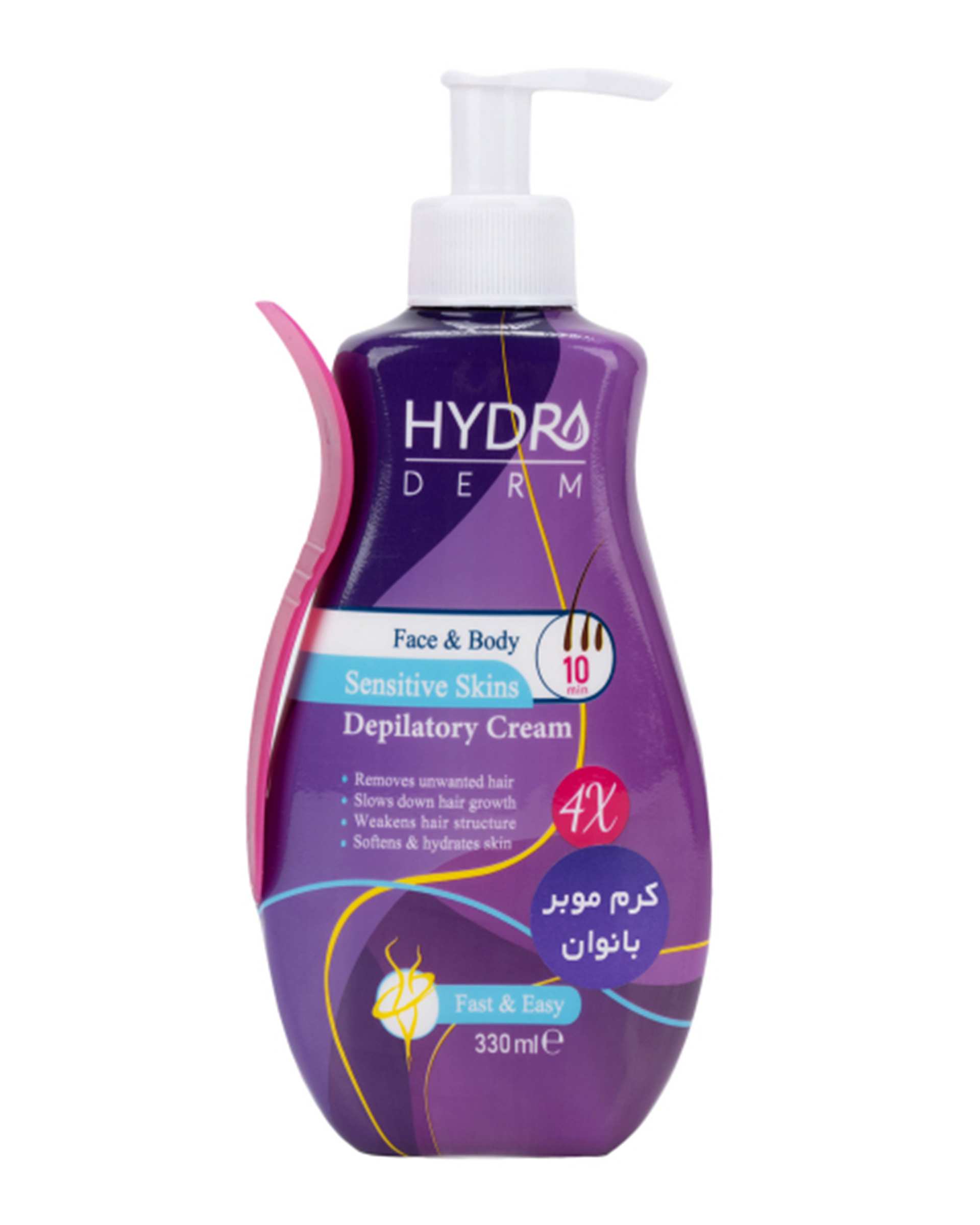 کرم موبر صورت و بدن بانوان هیدرودرم Hydroderm مناسب پوست حساس 330ml