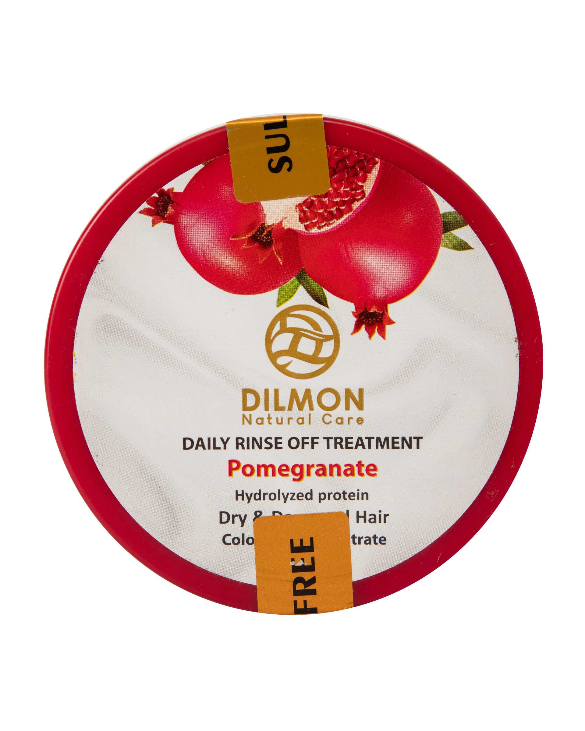 ماسک مو با آبکشی دیلمون Dilmon حاوی عصاره انار مناسب مو خشک و آسیب دیده 400ml