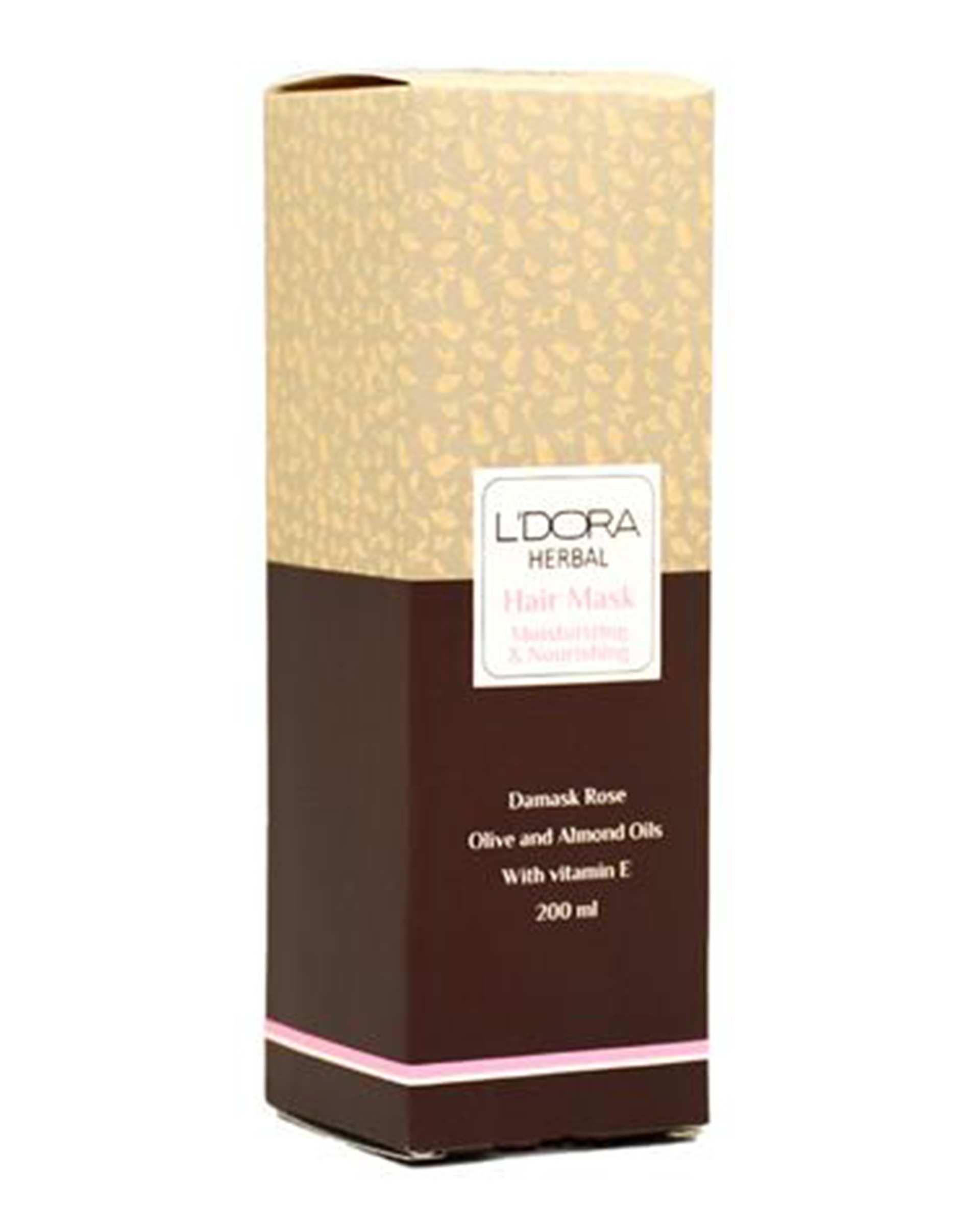 ماسک مو گیاهی لدورا هربال Ldora Herbal نرم کننده و تقویت کننده حاوی عصاره رزماری و کتیرا