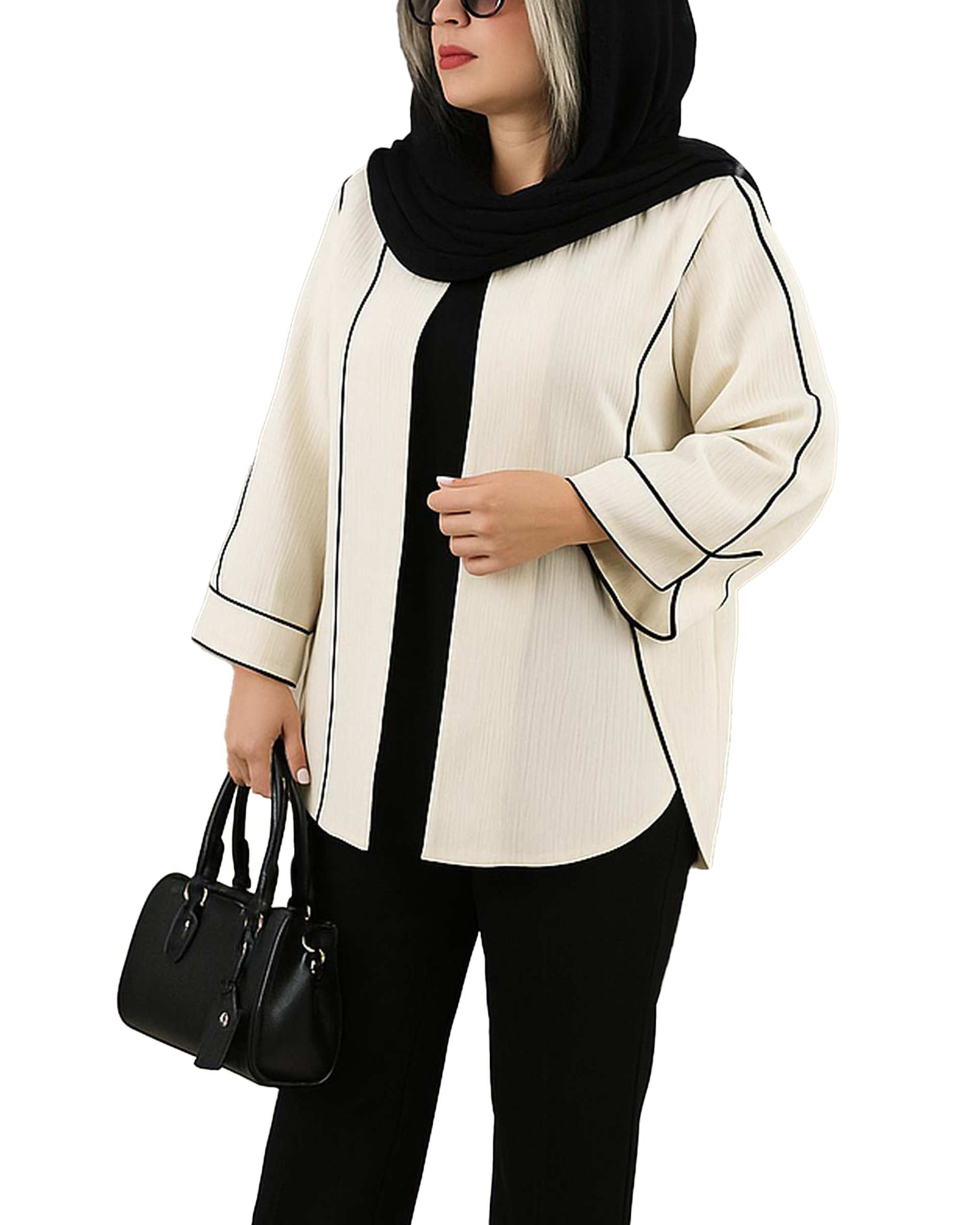مانتو زنانه سفید مدنا Modena