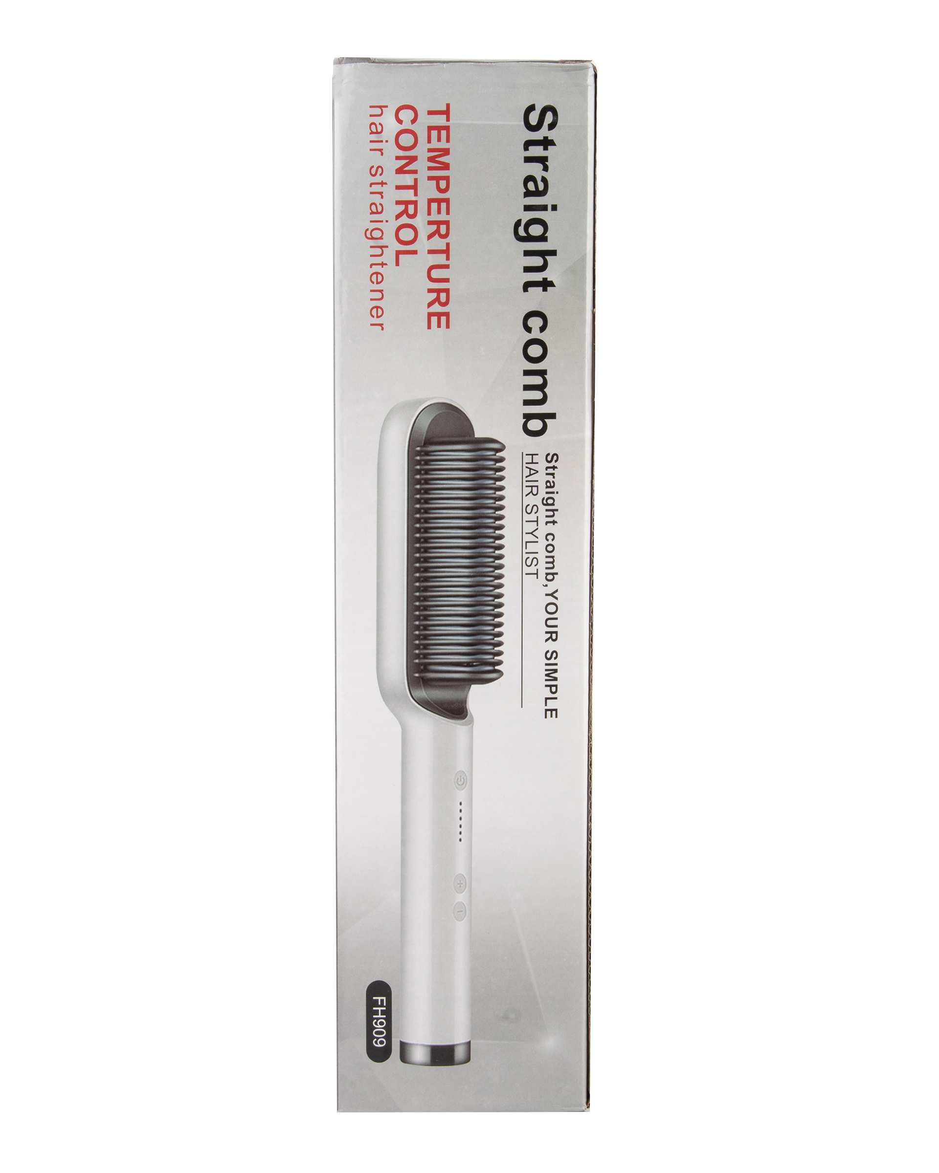 برس حرارتی قرمز Straight Comb مدل FH-909