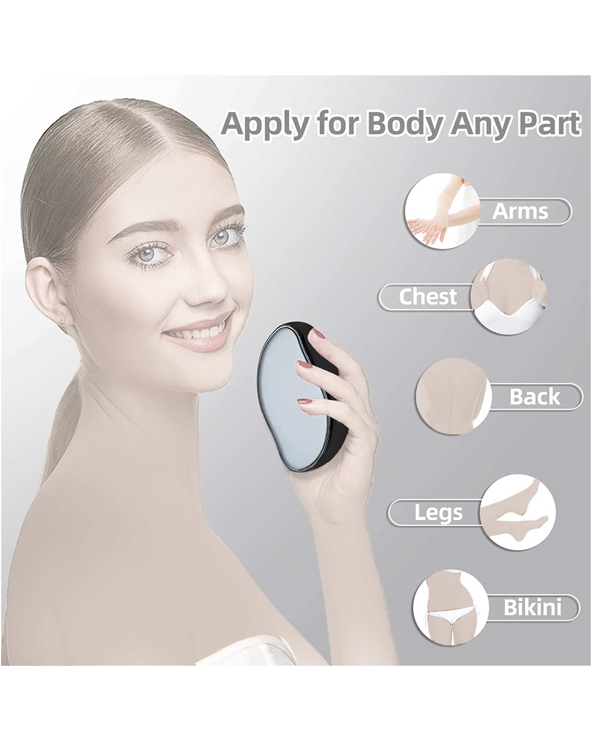 اپیلاتور دستی پاک کننده موهای زائد کریستال جادویی Crystal Hair Removal طلایی