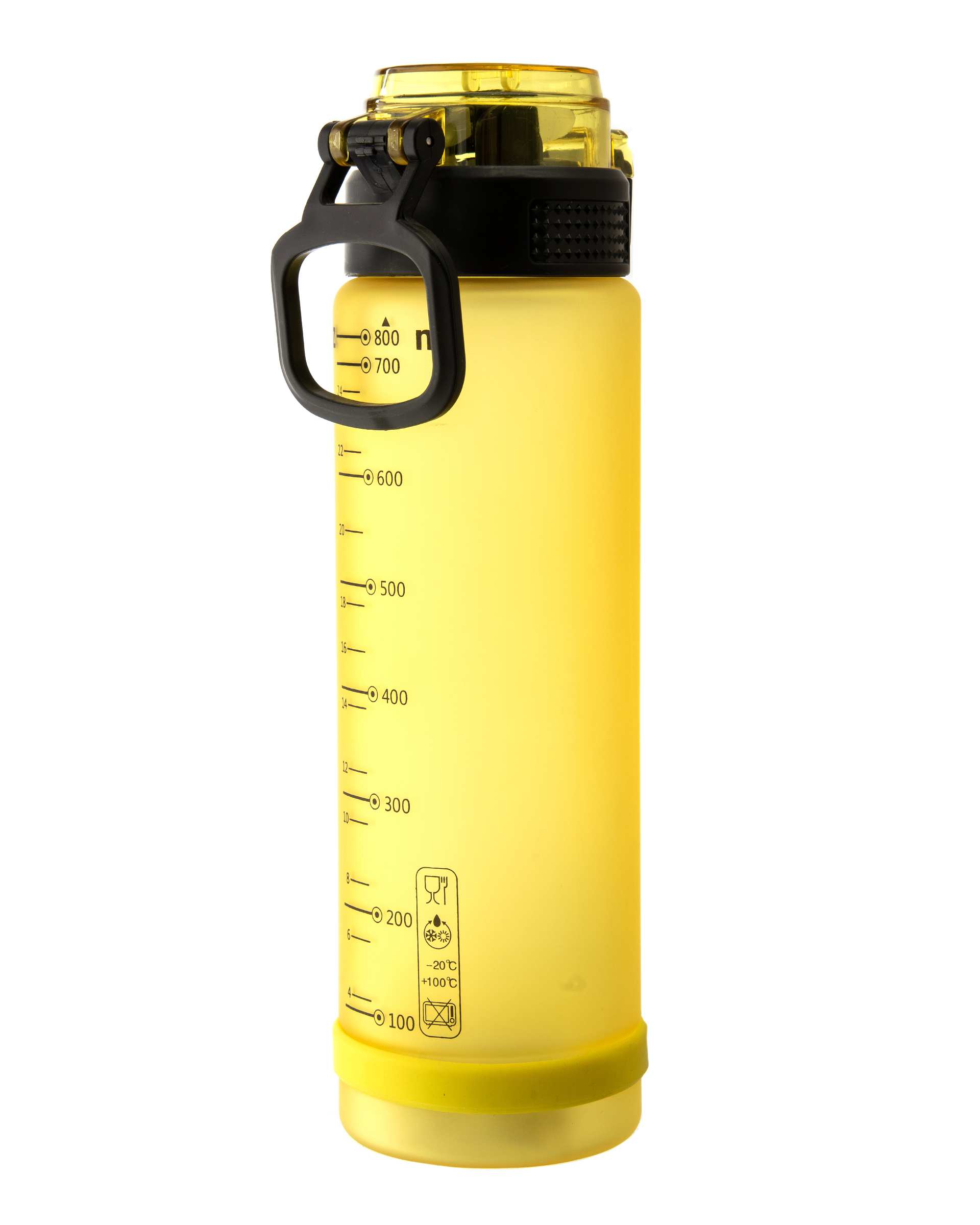 قمقمه ورزشی زرد مات طرح ریباک Reebok حجم 800ml