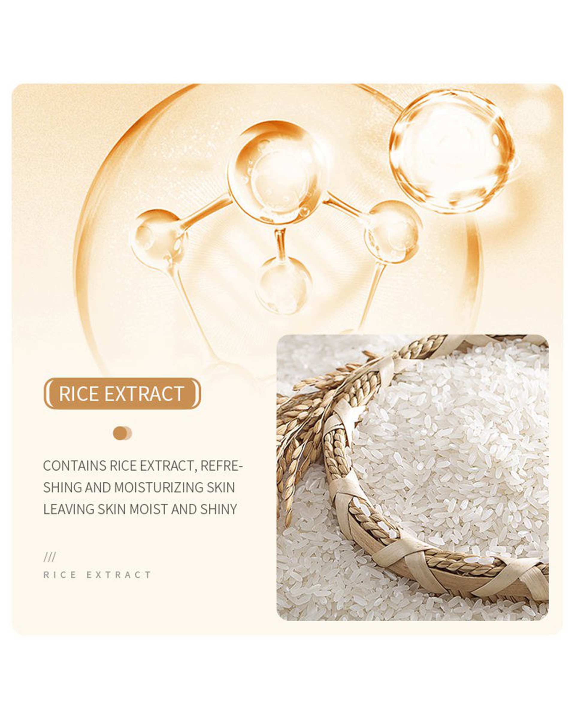 ماسک ورقه ای صورت بیوآکوا Bioaqua مدل Rice Raw Pulp حاوی عصاره برنج