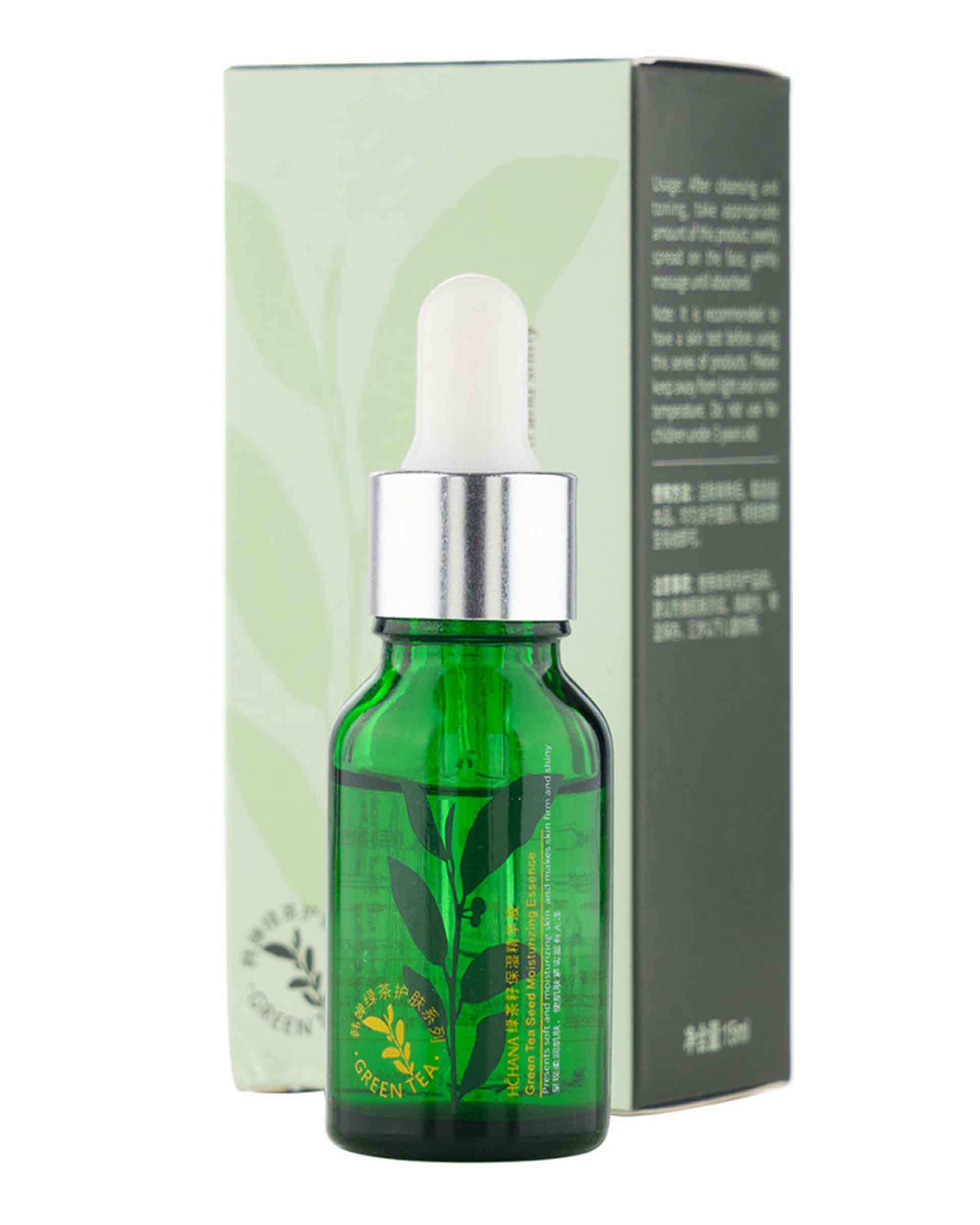 سرم پوست هچانا Hchana مدل Green Tea Seed Moisturizing حاوی عصاره چای سبز 15ml