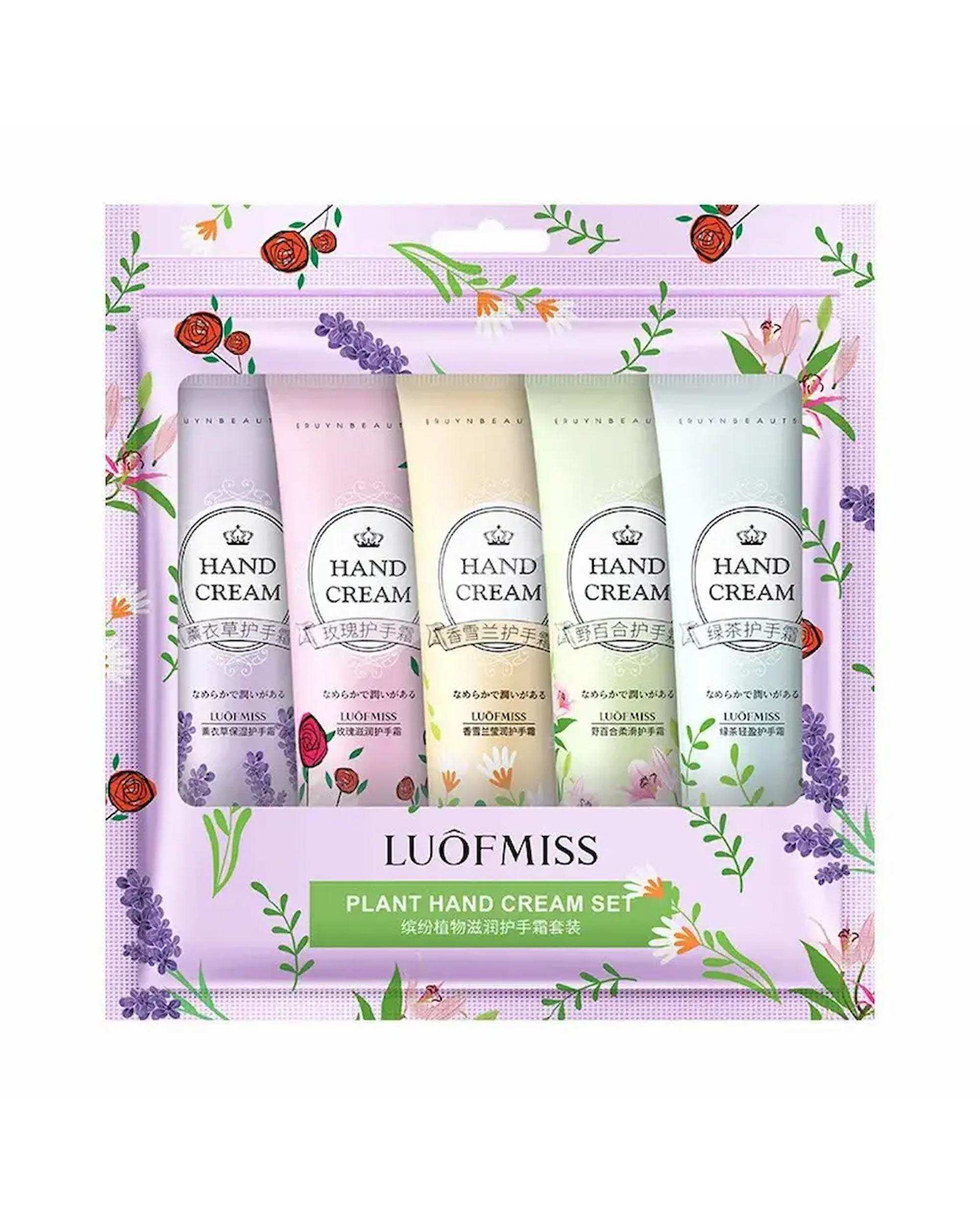 کرم دست لوفمیس Luofmiss مدل Plant Hand Cream بسته 5 عددی