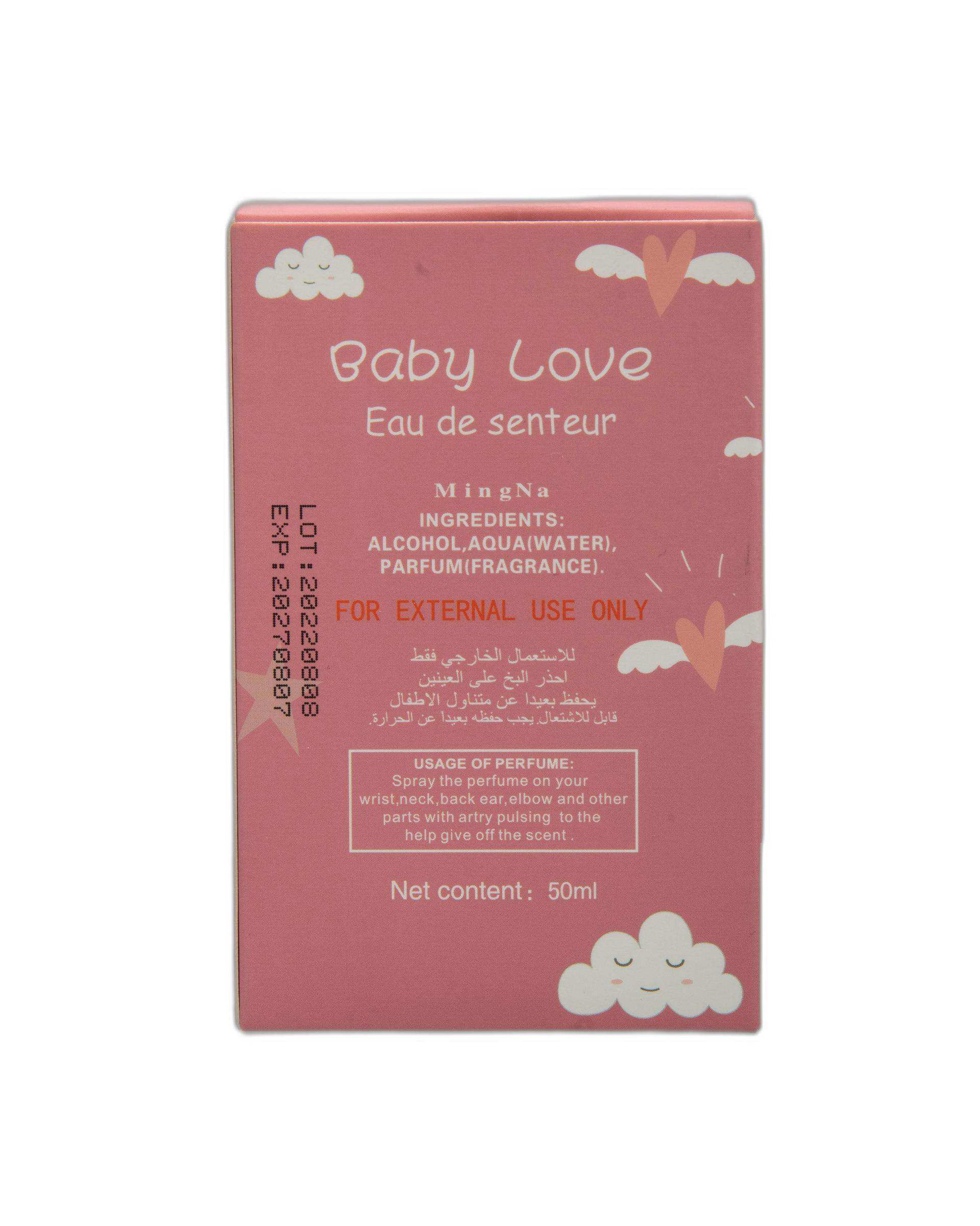 عطر کودک بیبی لاو Baby Love مدل پرنده صورتی 50ml