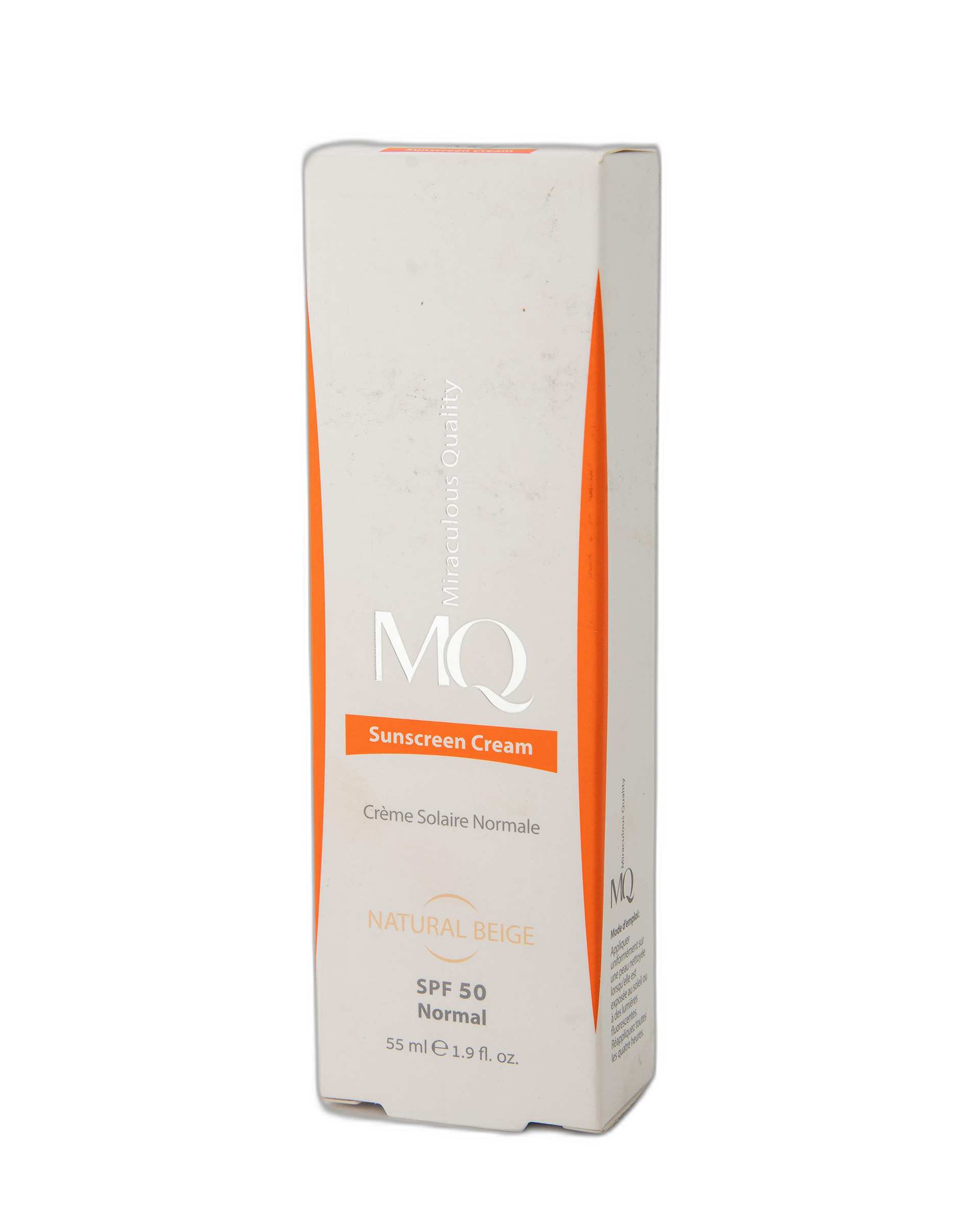 کرم ضد آفتاب رنگی SPF50 ام کیو MQ مدل Natural Beige Normal بژ طبیعی 55ml