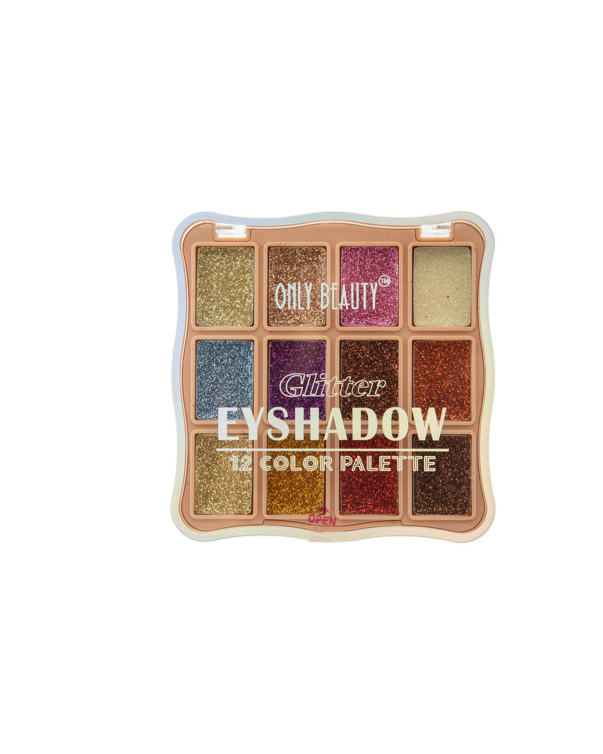 گلیتر آرایشی 12 رنگ Only Beauty شماره 02