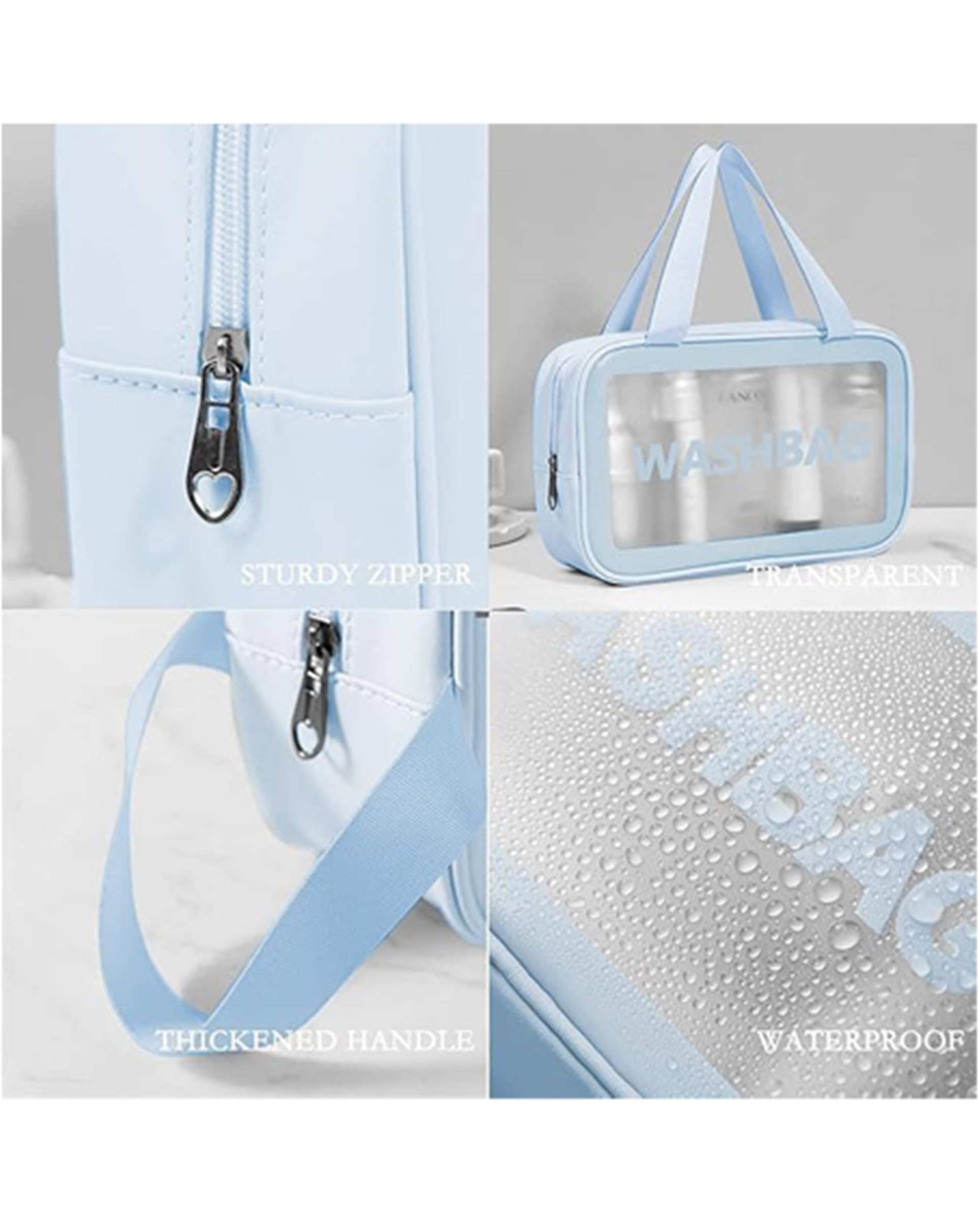 کیف ضد آب آبی واش بگ Washbag سایز کوچک
