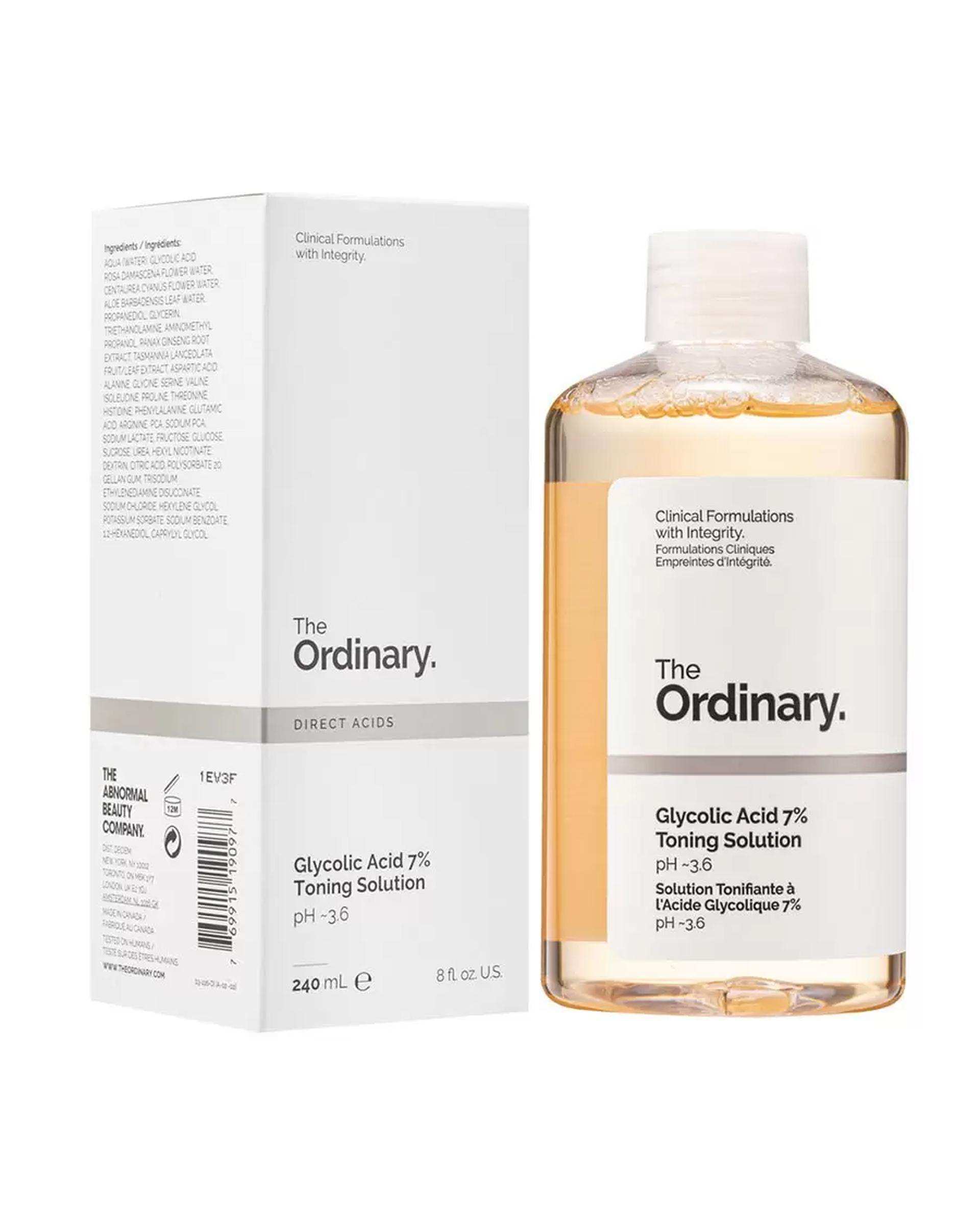 تونر صورت اوردینری The Ordinary مدل Glycolic Acid حاوی گلیکولیک اسید 7% حجم 240ml