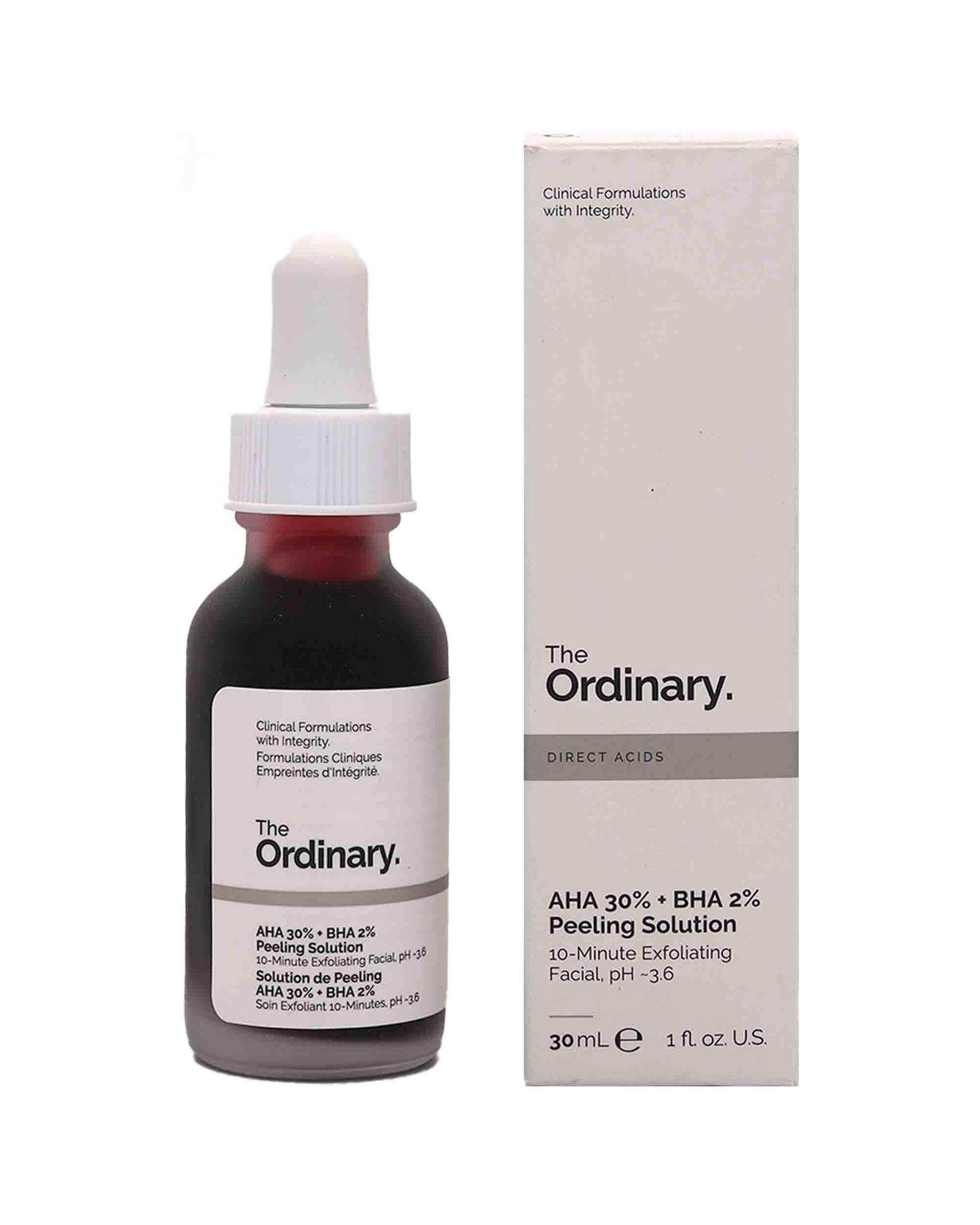 سرم پیلینگ و لایه بردار قوی صورت اوردینری The Ordinary مدل AHA 30% + BHA 2% حجم 30ml