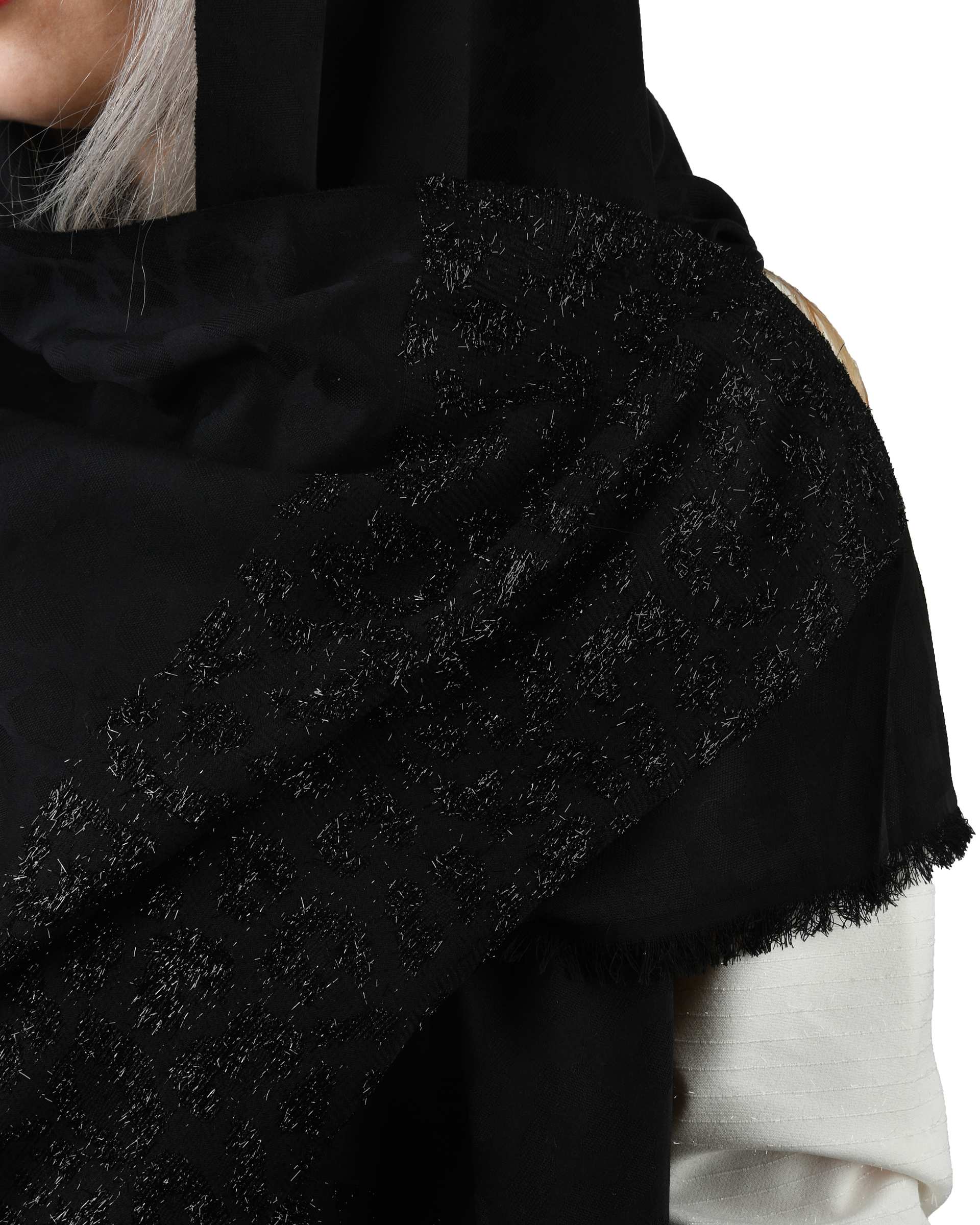 شال زنانه مشکی GIDO