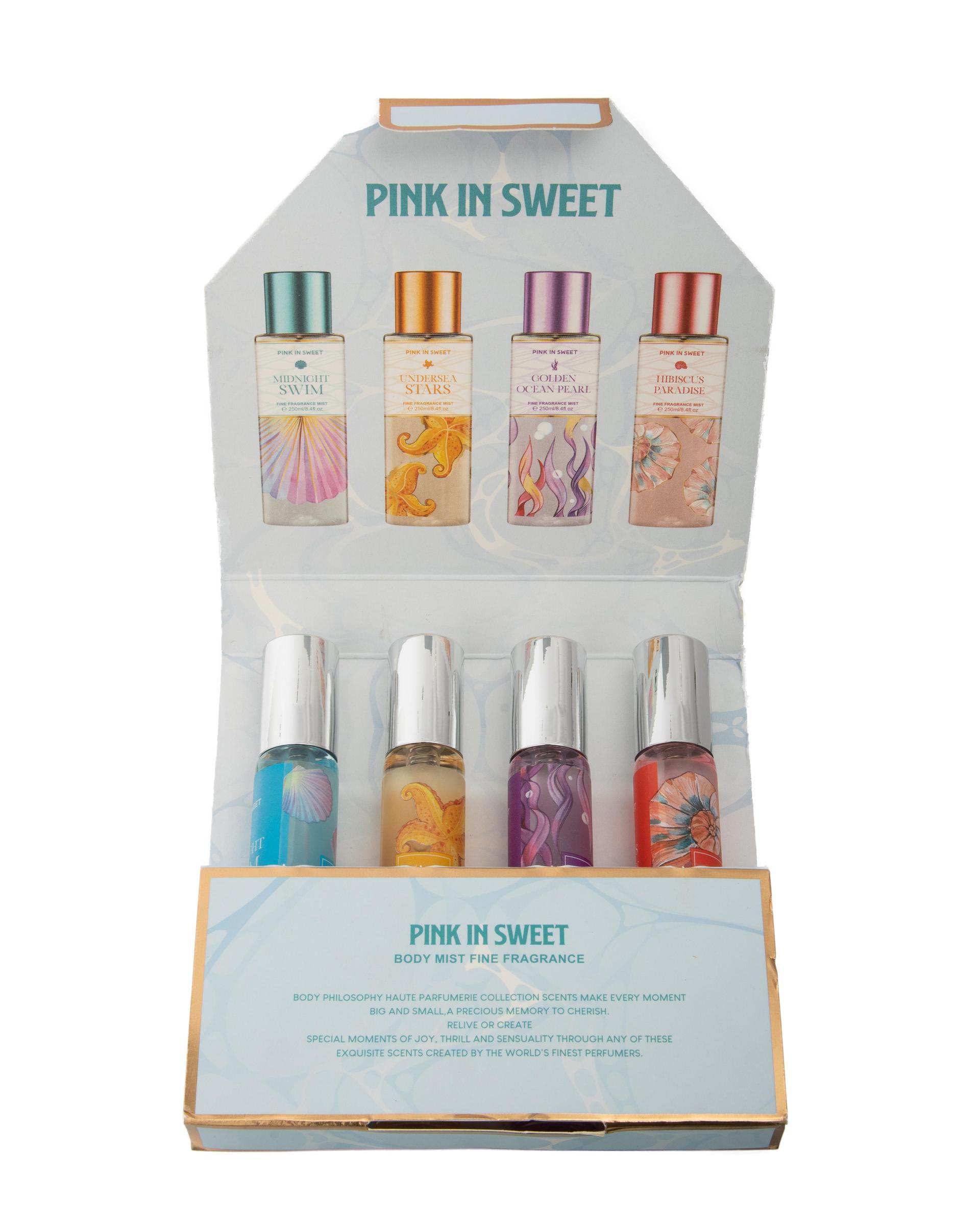 پک عطر جیبی Pink In Sweet مدل UNDER SEA بسته 4 عددی