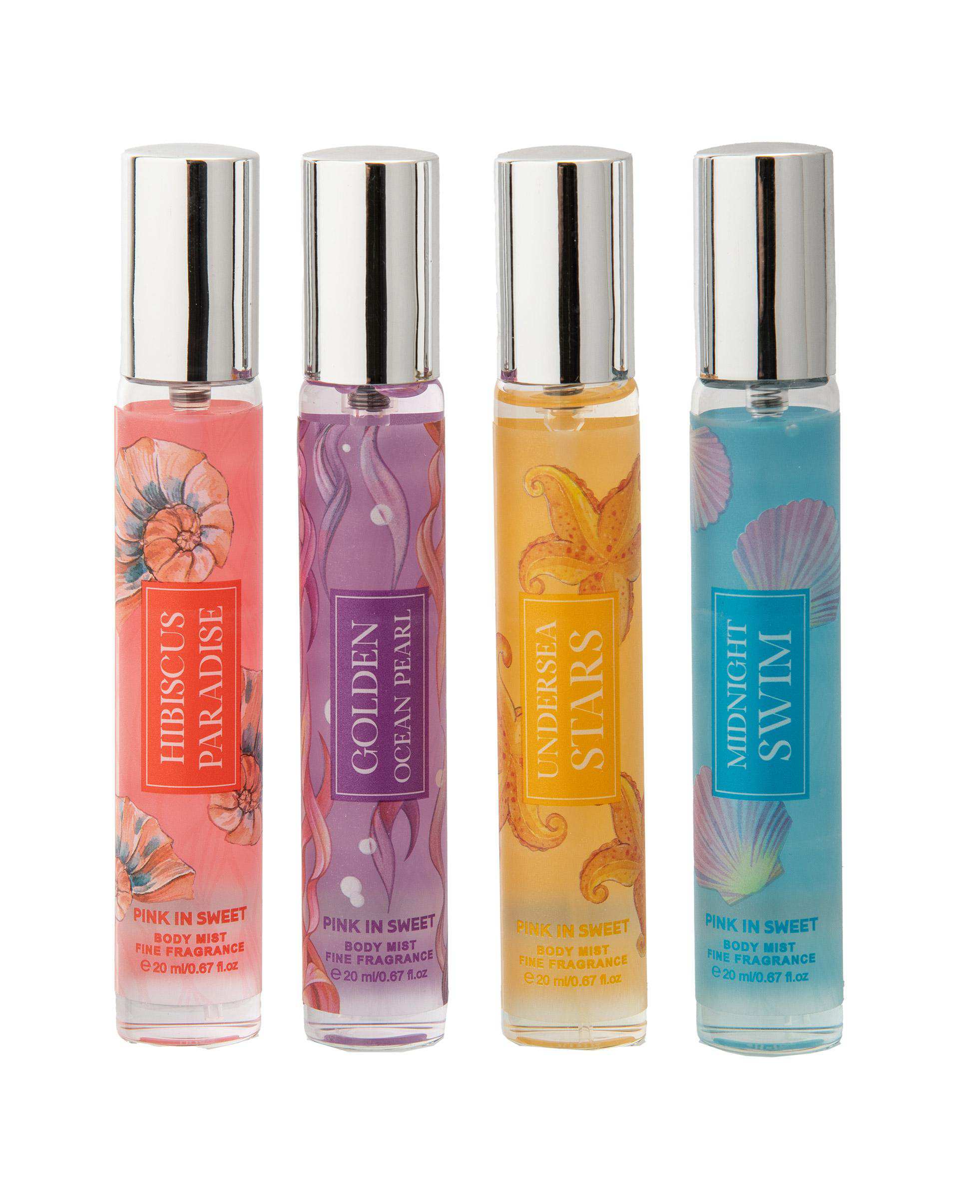 پک عطر جیبی Pink In Sweet مدل UNDER SEA بسته 4 عددی