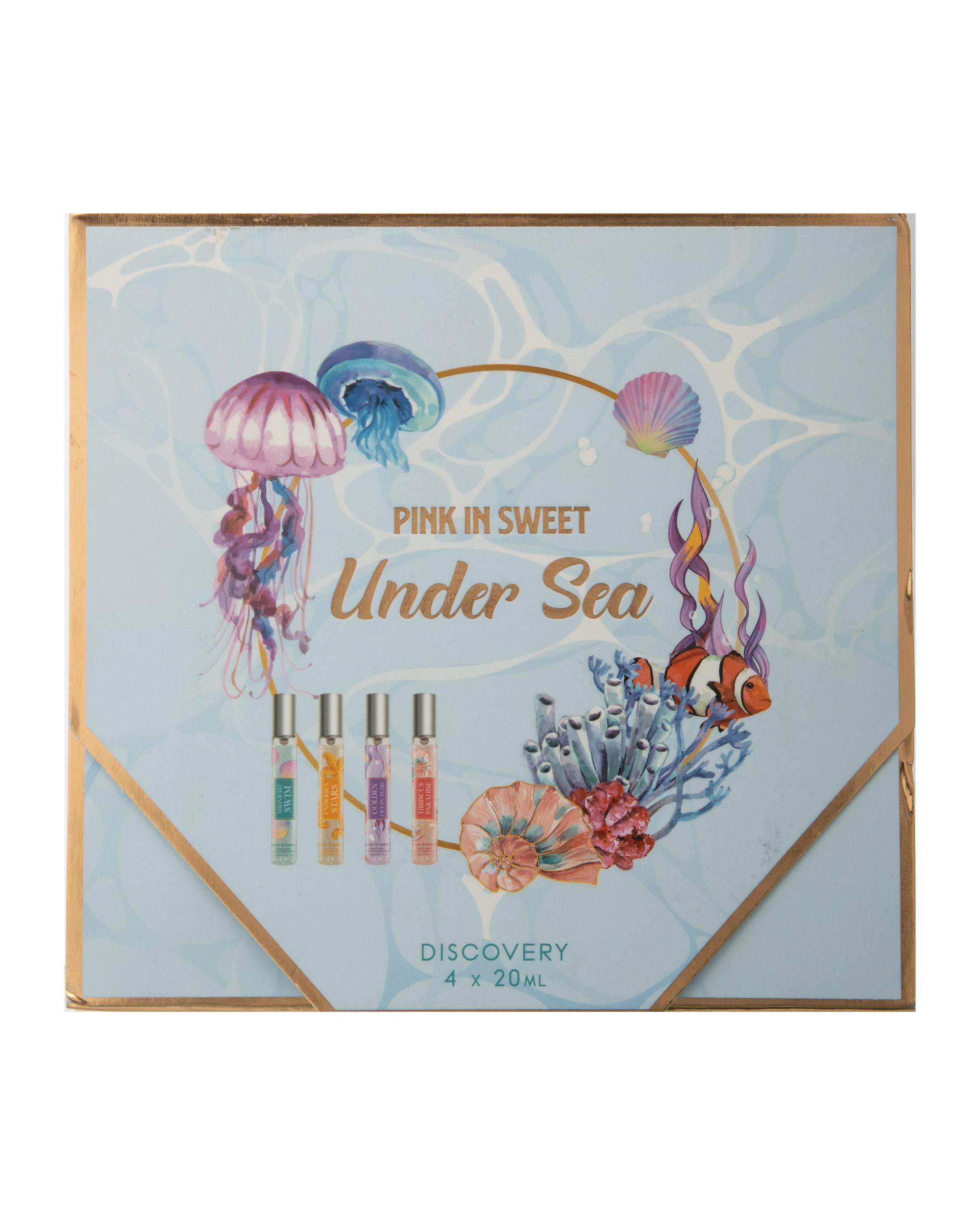 پک عطر جیبی Pink In Sweet مدل UNDER SEA بسته 4 عددی
