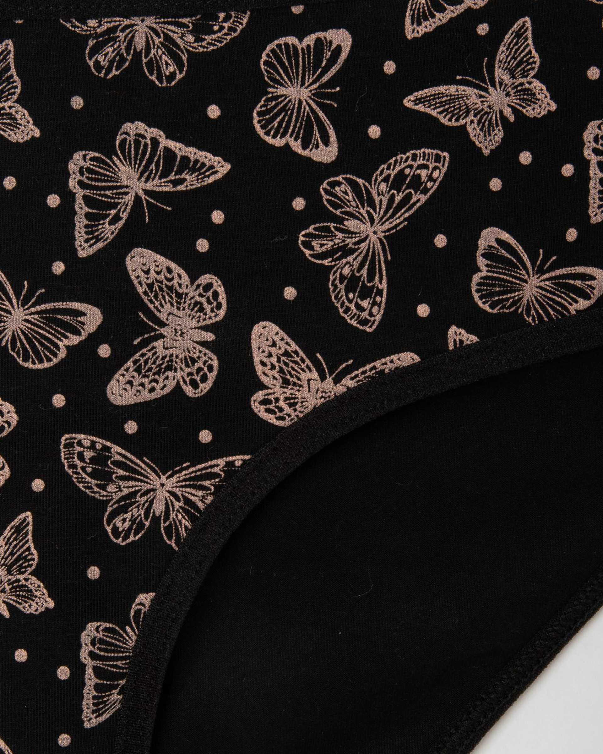 شورت زنانه مشکی اورجینال Original طرح پروانه