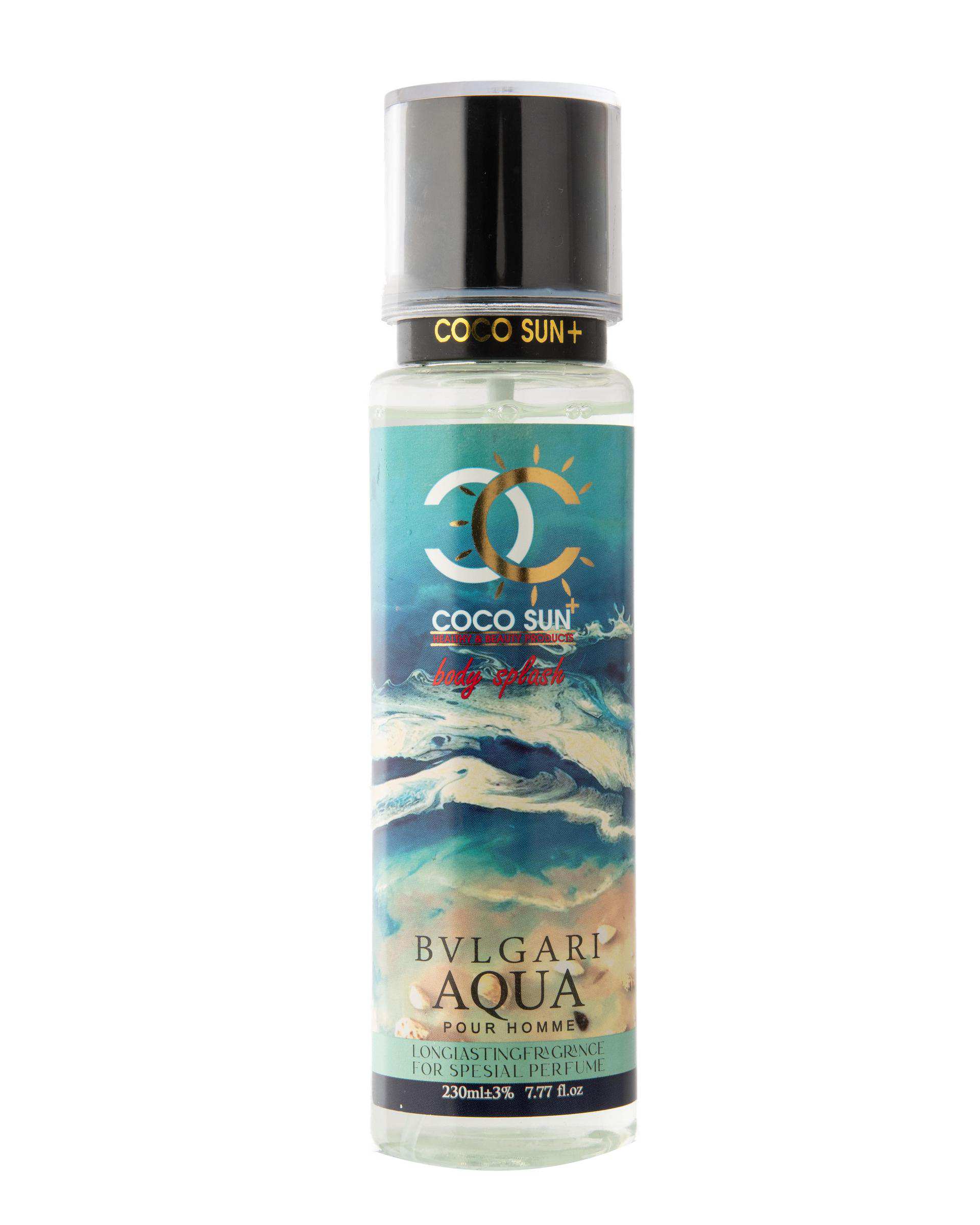 بادی اسپلش مردانه کوکو سان Coco Sun با رایحه Bvlgari Aqua