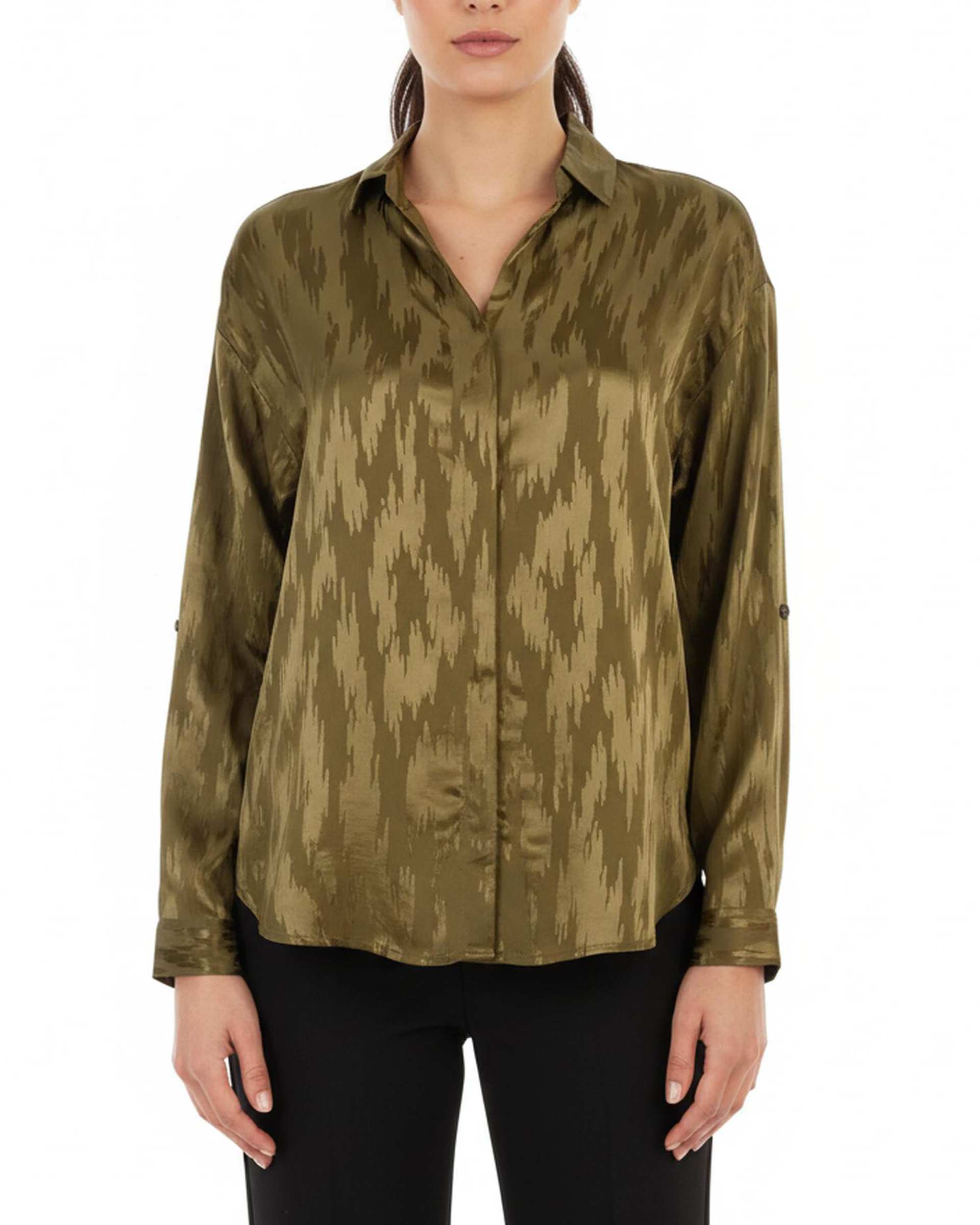 شومیز زنانه سبز یشمی پرستیژ Prestige کد 2825