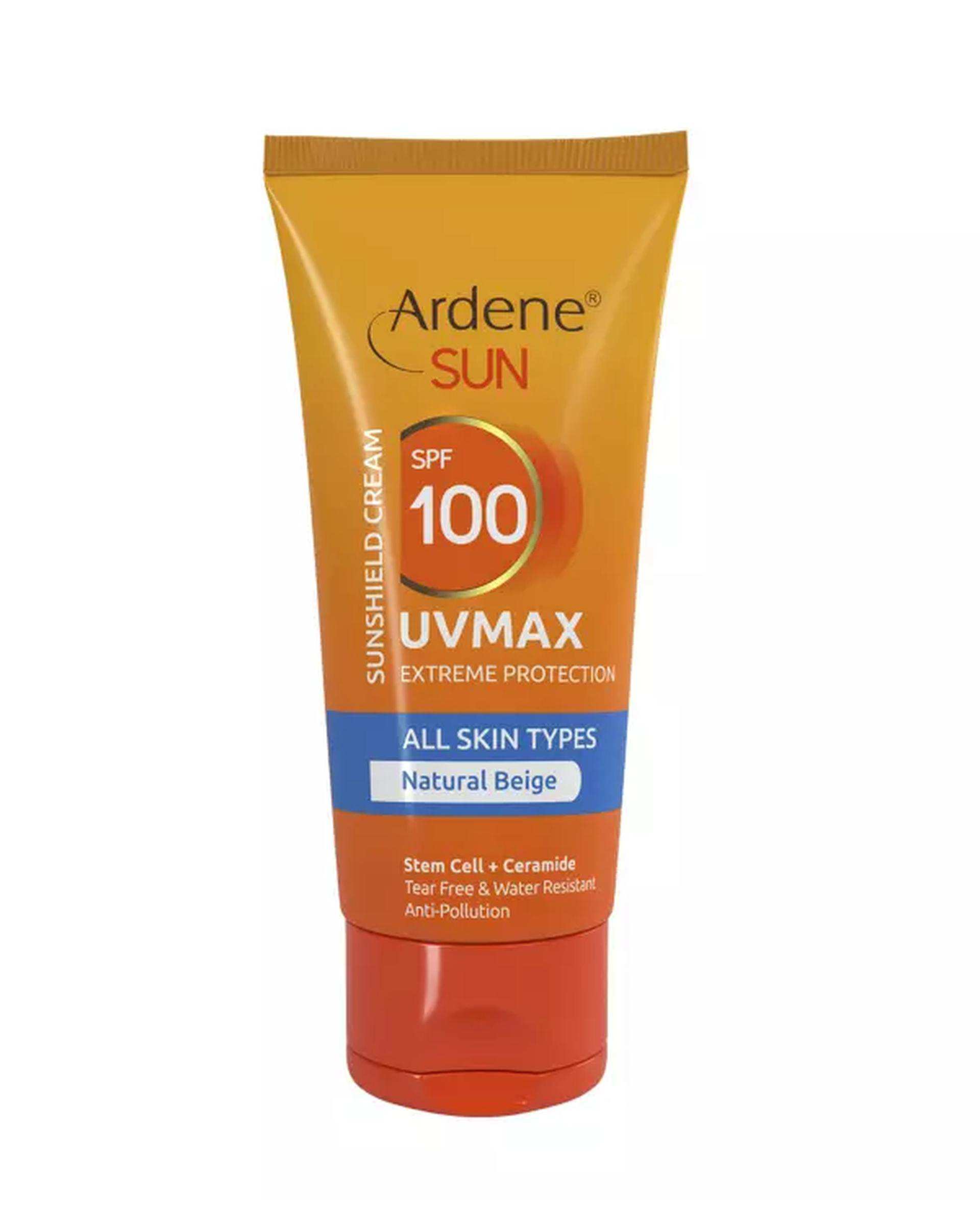 کرم ضد آفتاب رنگی SPF100 آردن سان Ardene Sun مدل Uvmax رنگ بژ طبیعی