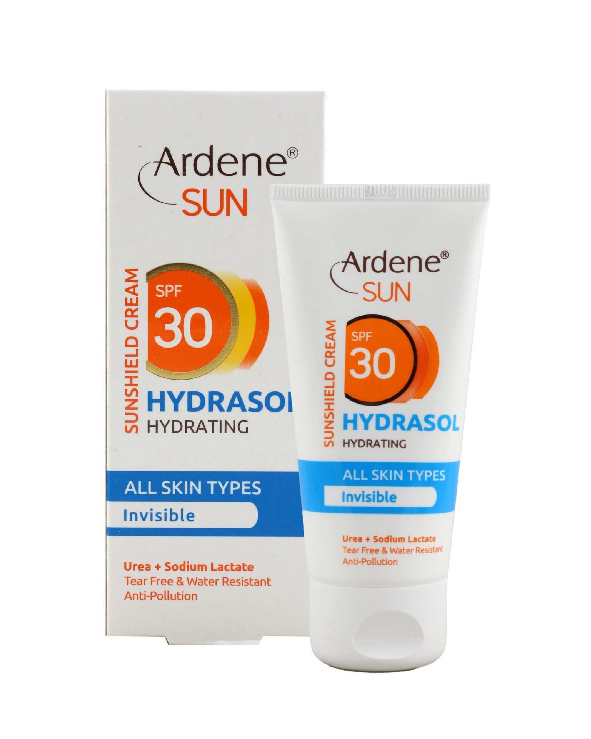 کرم ضد آفتاب مرطوب کننده بی رنگ SPF 30 آردن سان Ardene Sun مدل Hydrasol مناسب انواع پوست