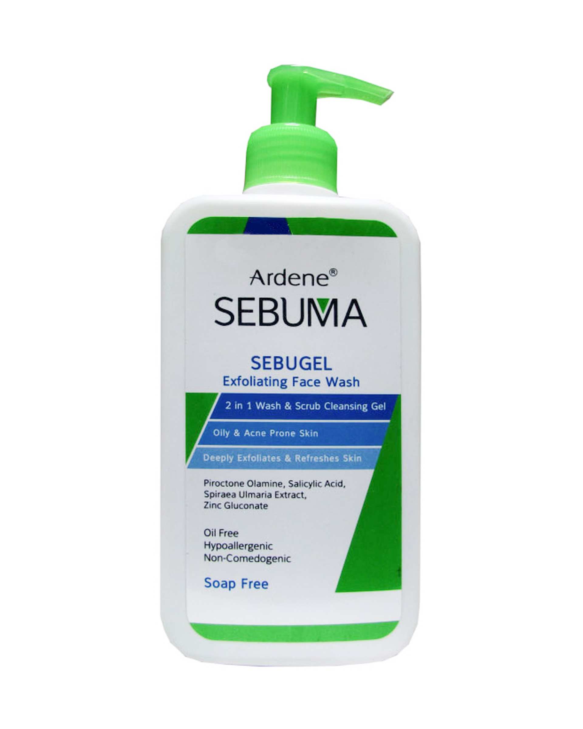 اسکراب ژل شستشوی صورت آردن سبوما Ardene Sebuma مدل SEBUGEL مناسب پوست چرب و دارای آکنه