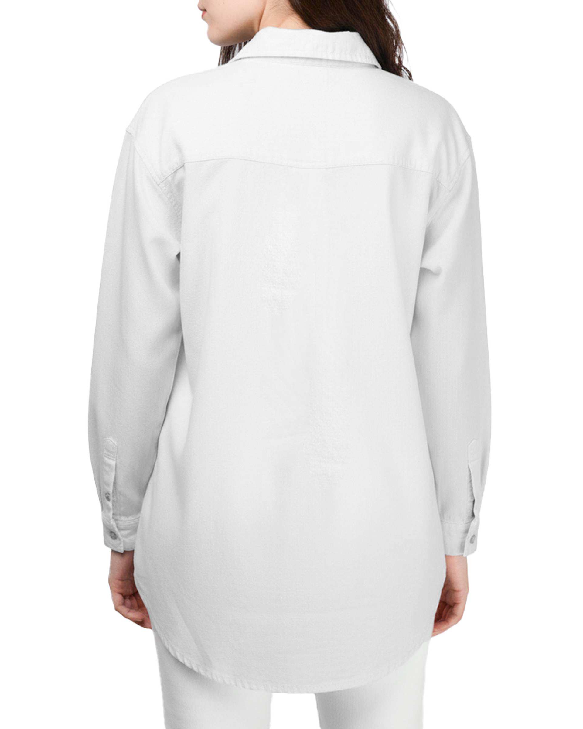 شومیز زنانه کتان کاغذی سفید آماهی Amahi