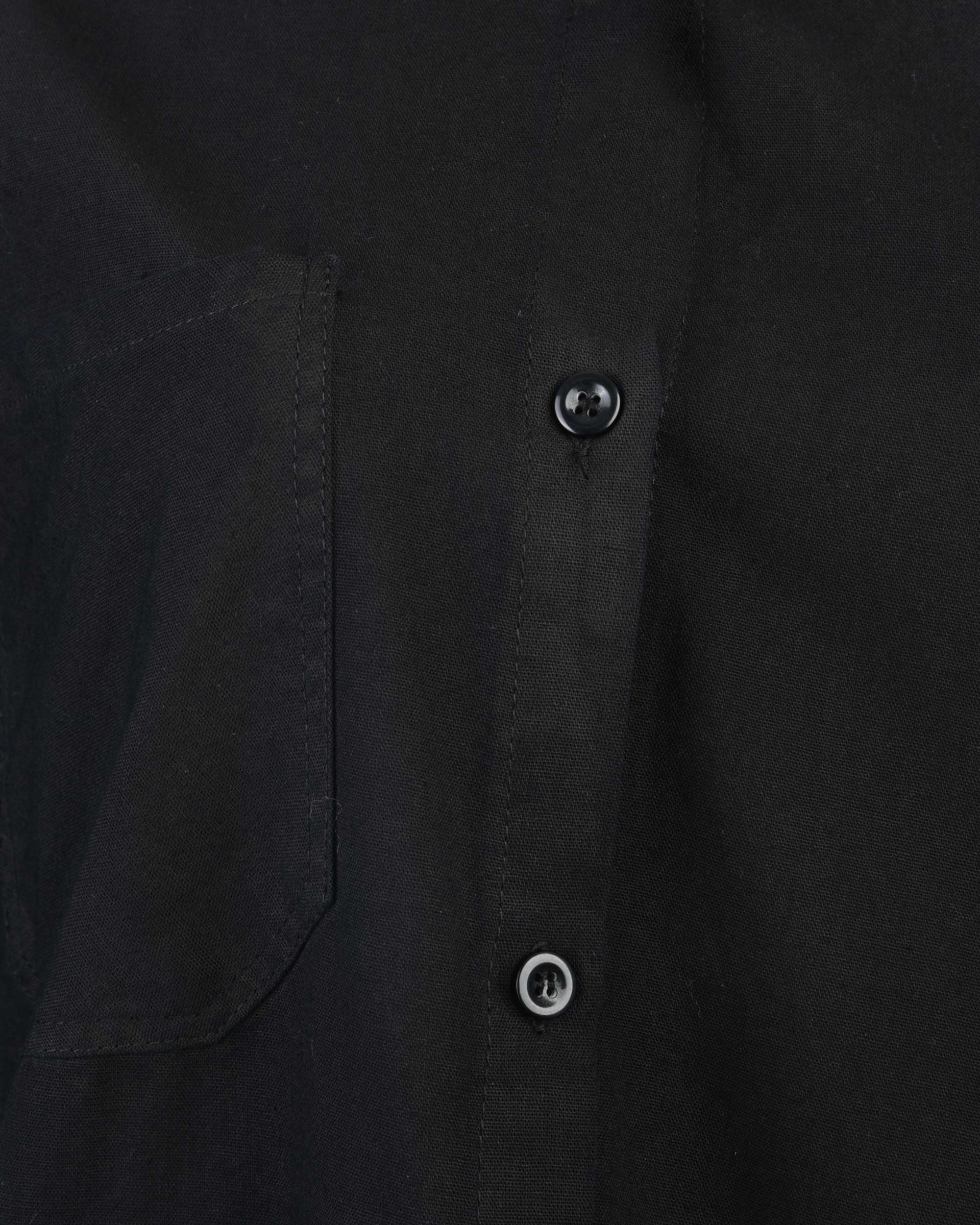 شومیز زنانه کتان کاغذی مشکی آماهی Amahi