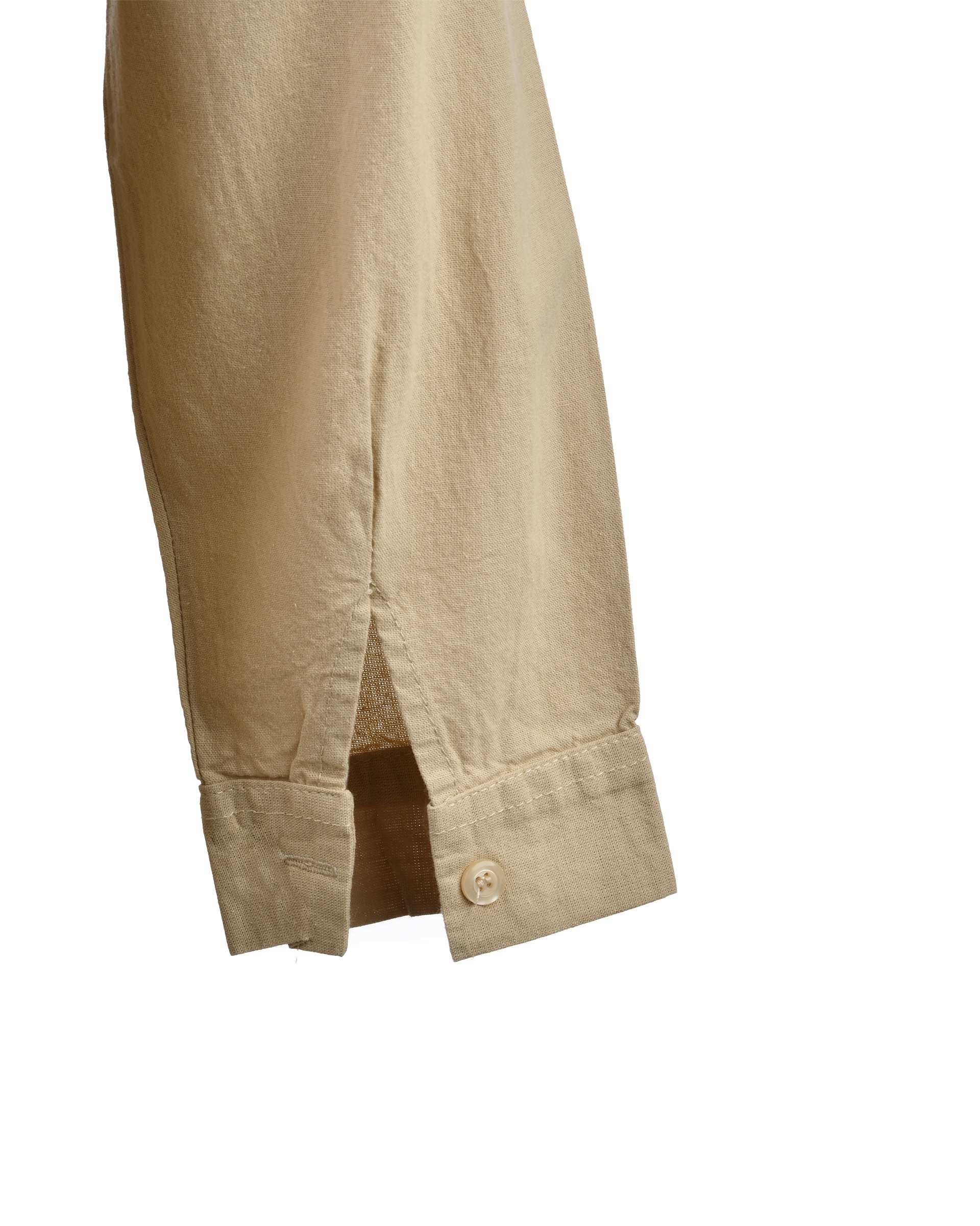 شومیز زنانه کتان کاغذی کرم آماهی Amahi