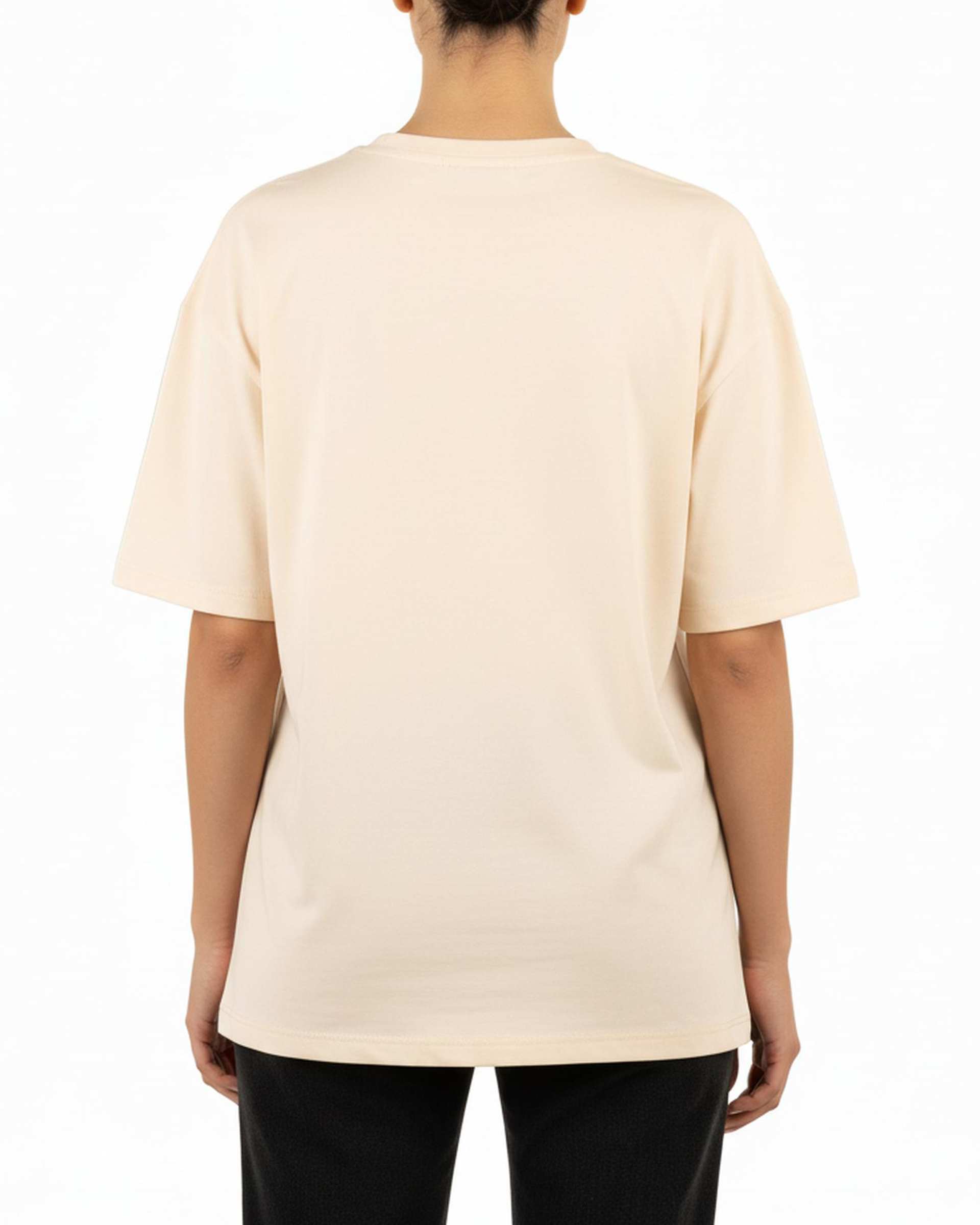 تی شرت زنانه یقه گرد کرم کیدی Kiddy کد 2531 طرح میکی موس