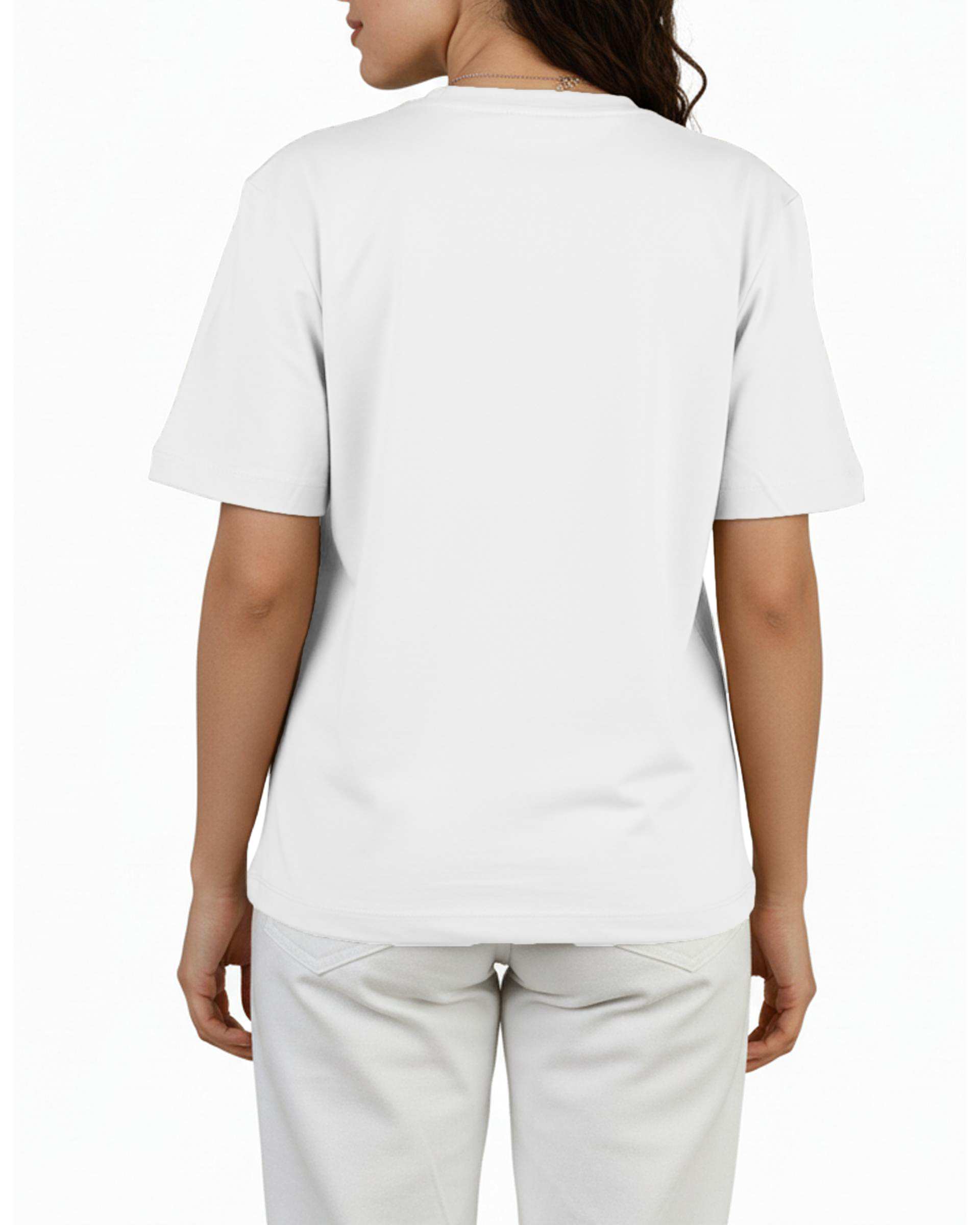 تی شرت زنانه یقه گرد کرم کیدی Kiddy کد 2541 طرح اسنوپی