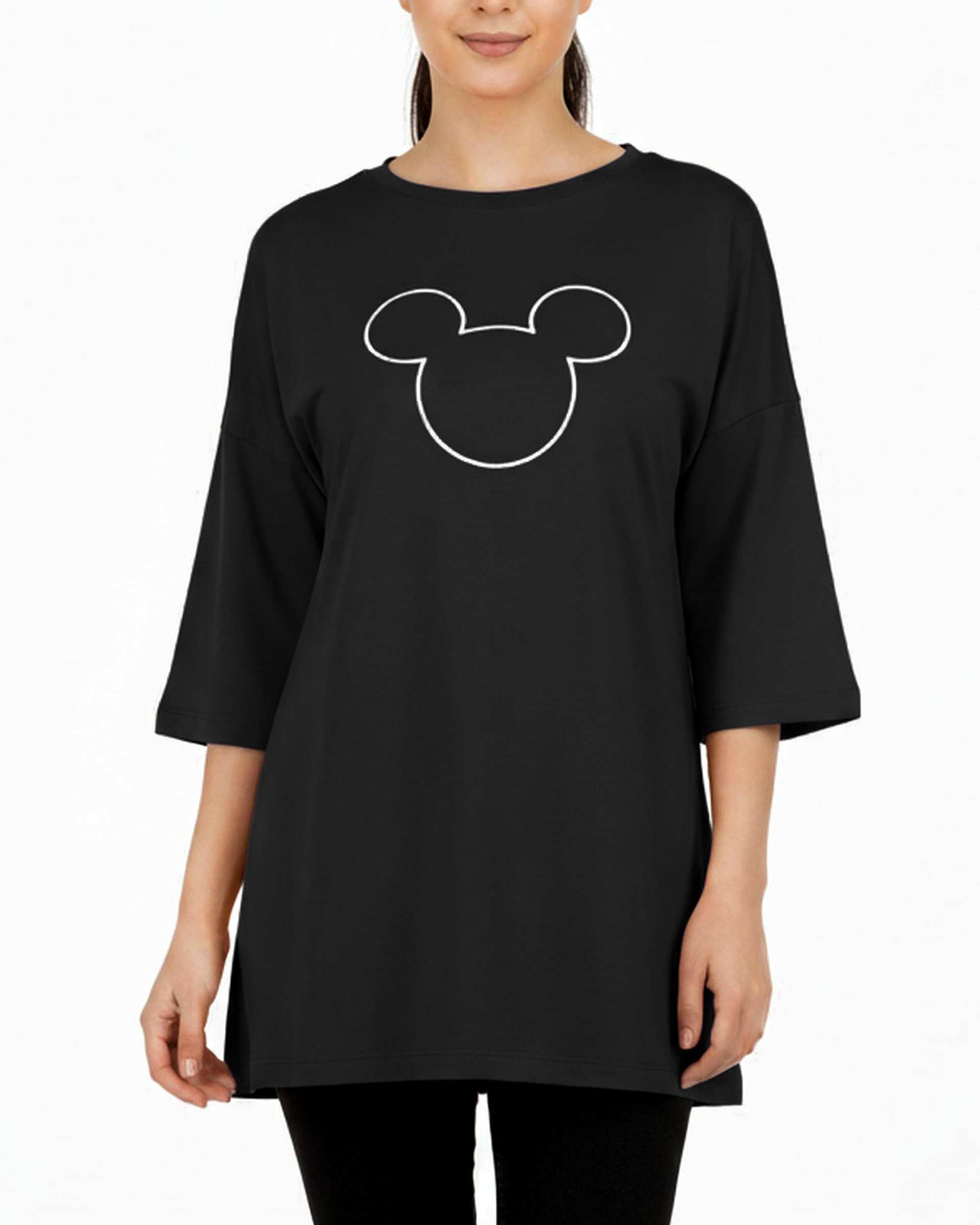 تی شرت زنانه یقه گرد کیدی Kiddy کد 2464 طرح میکی موس