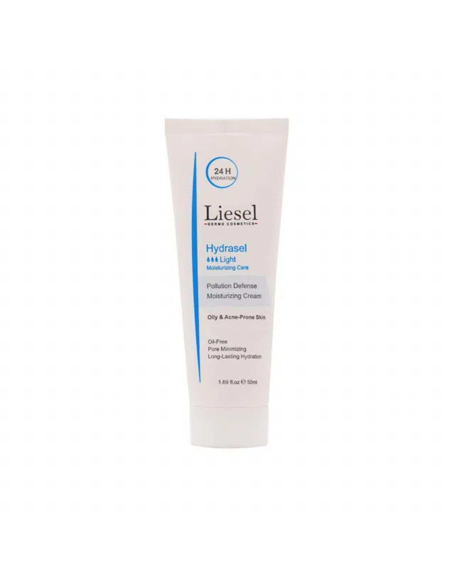 کرم آبرسان لایسل Liesel مدل Light مناسب پوست چرب و مختلط 50ml