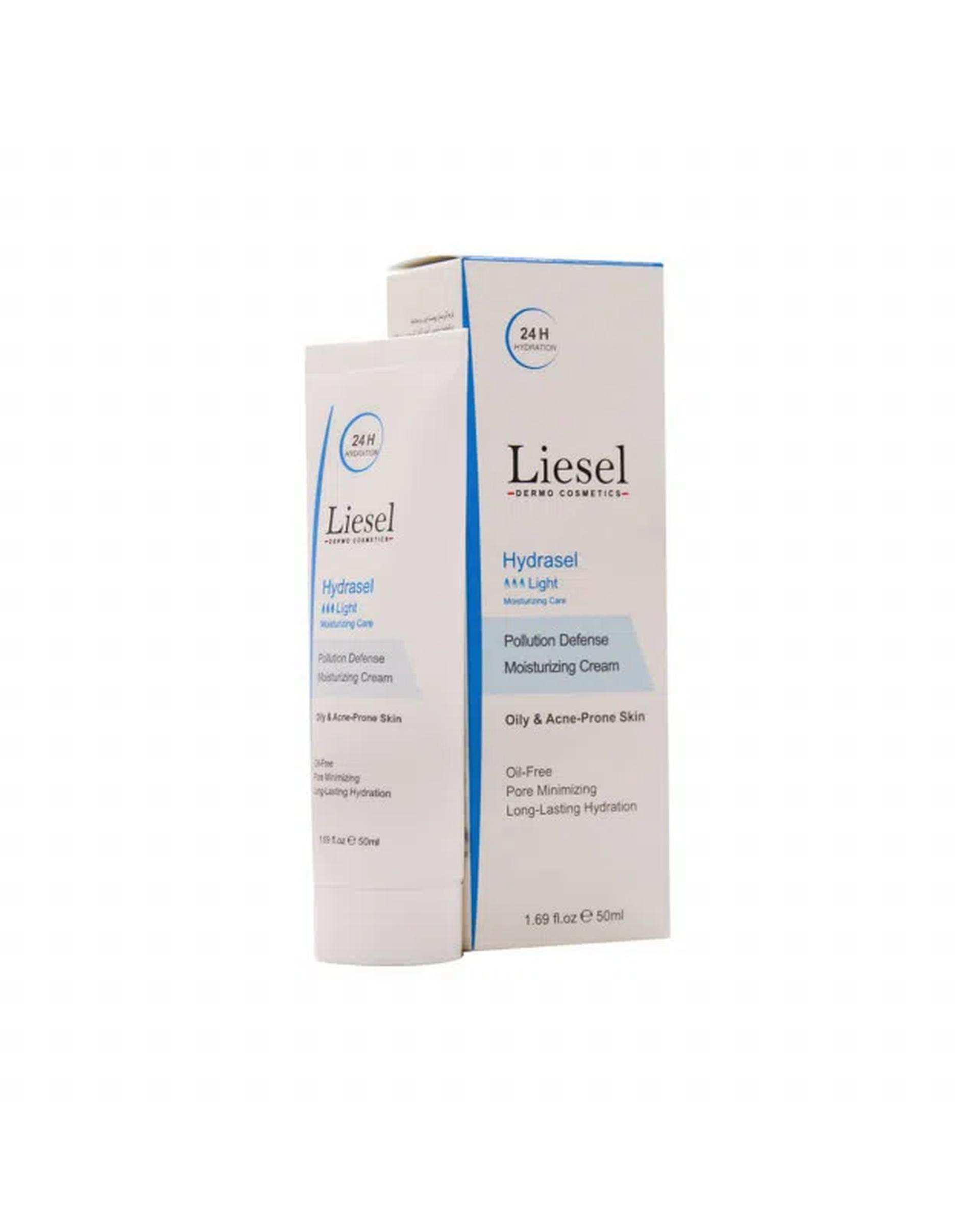 کرم آبرسان لایسل Liesel مدل Light مناسب پوست چرب و مختلط 50ml