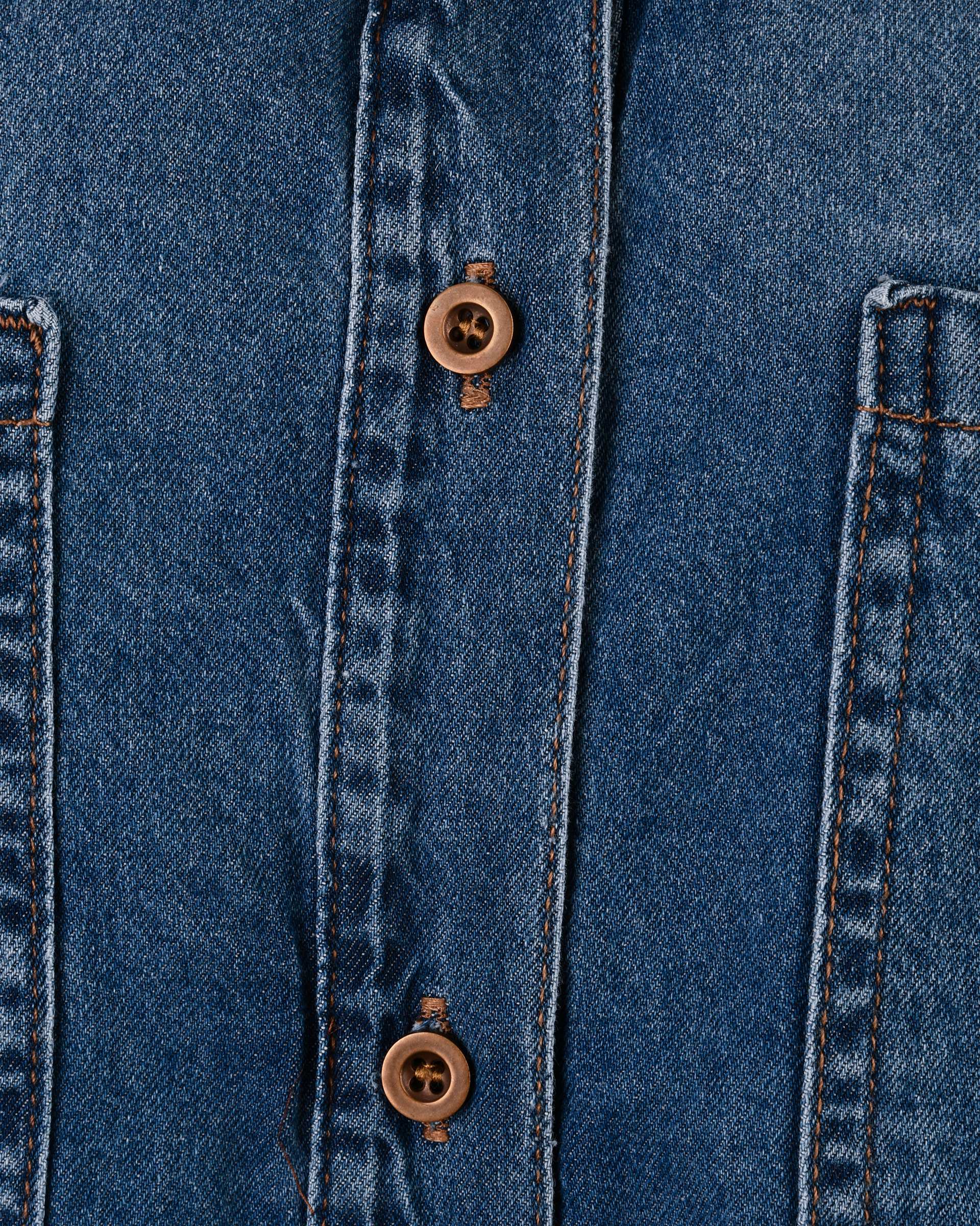 شومیز زنانه جین پایین هلال قد 70 آبی تیره رویال جین Royal Jeans کد 521342