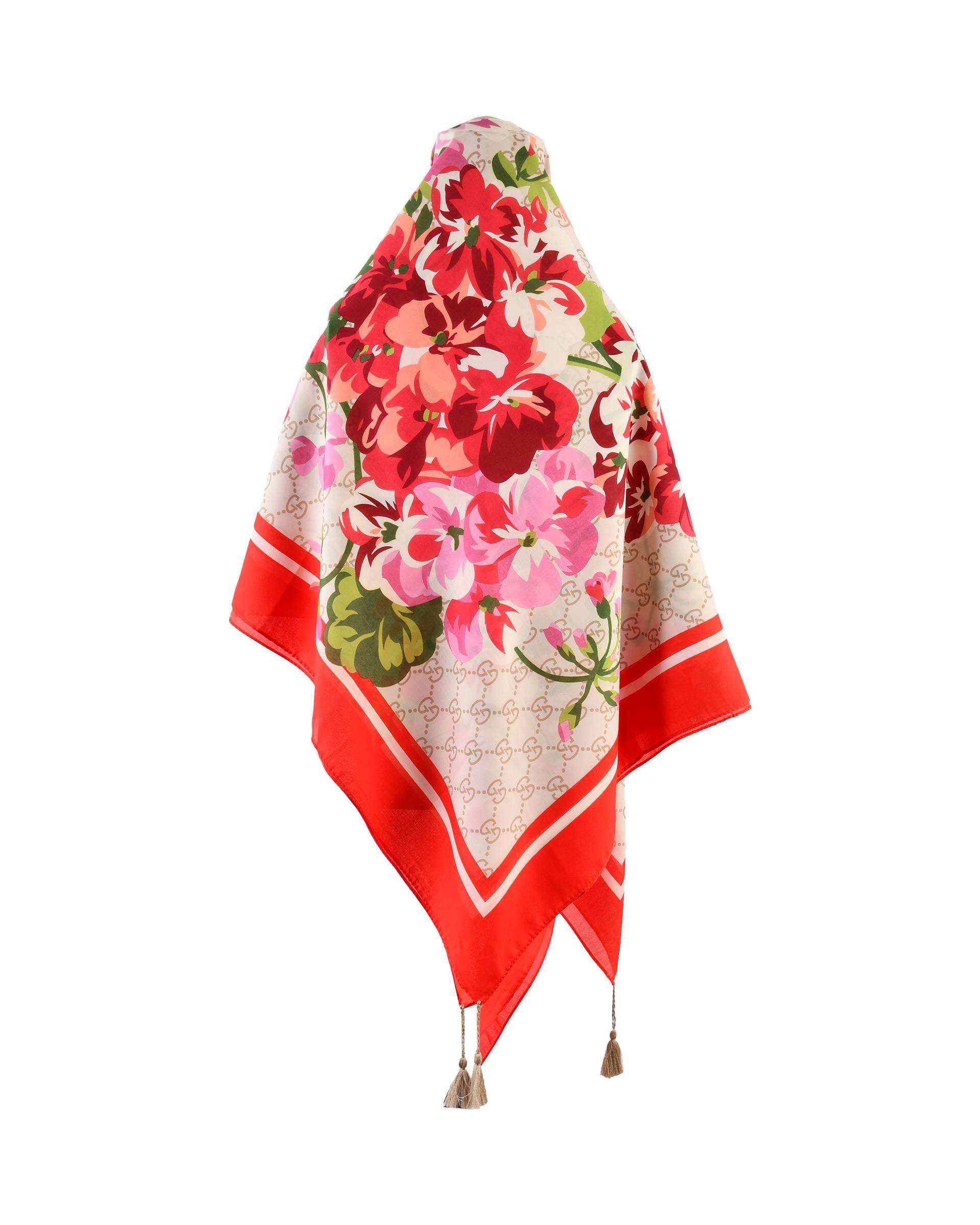 روسری زنانه نخی جی دو GIDO طرح گوچی کد 02
