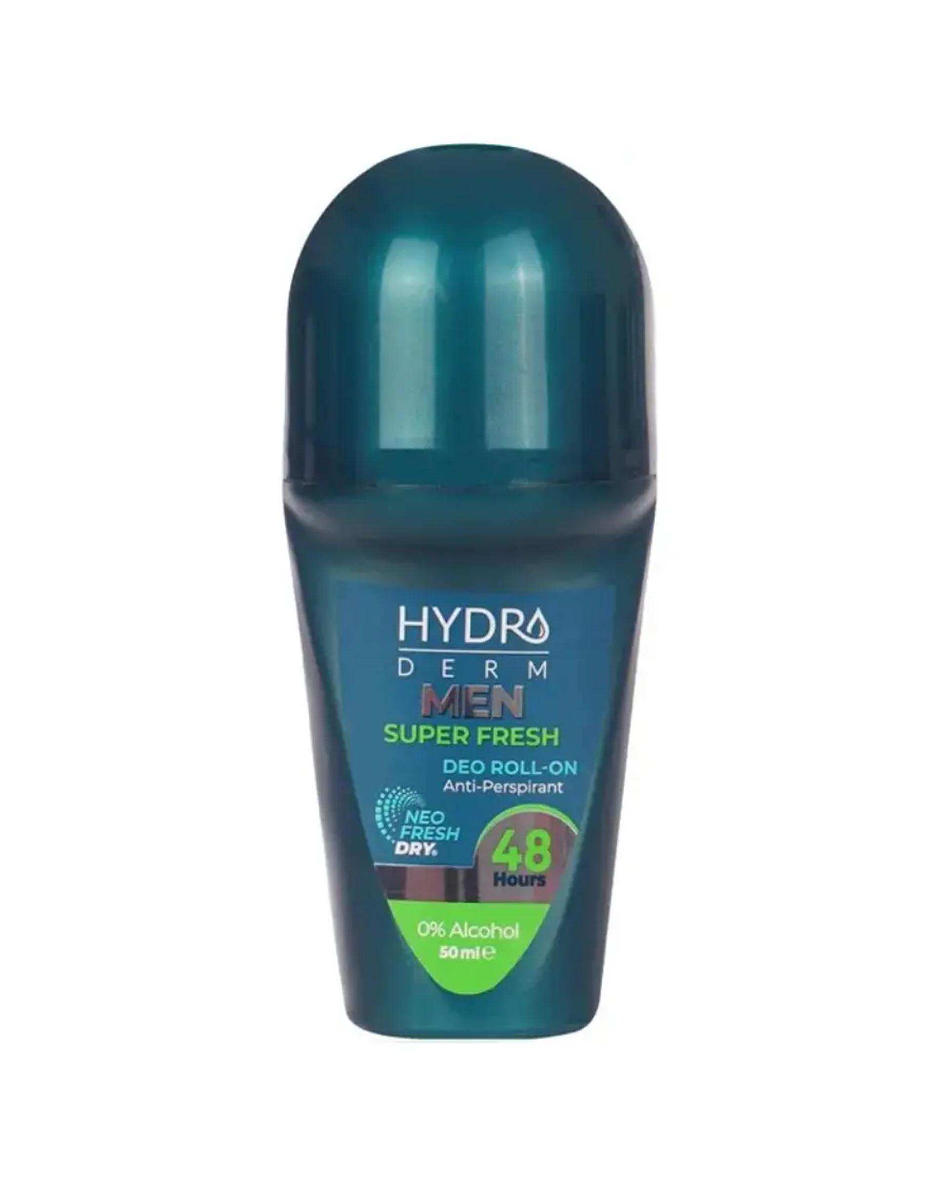 مام رول ضد تعریق مردانه هیدرودرم Hydroderm مدل Super Fresh