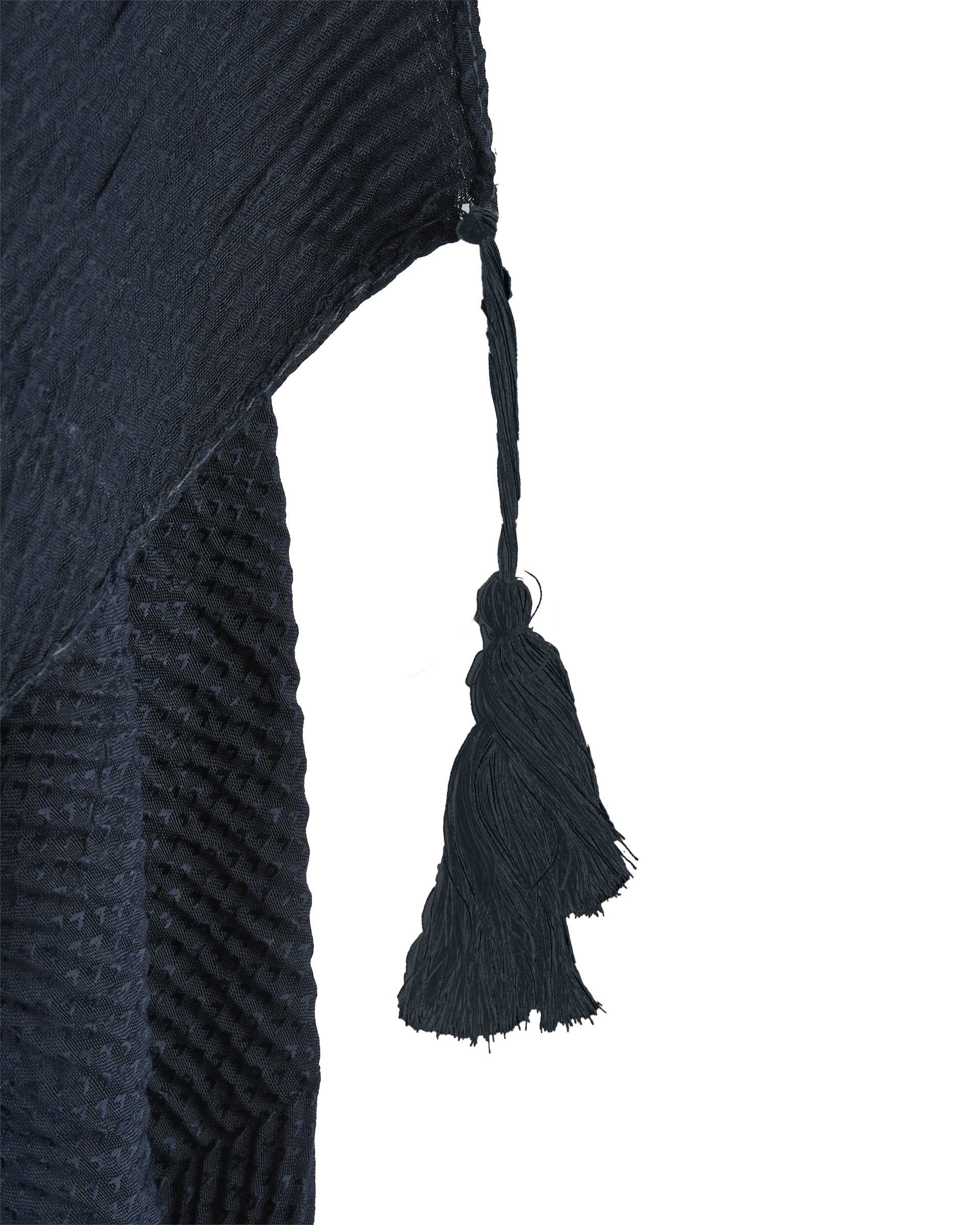 شال زنانه پلیسه سرمه ای روزانا