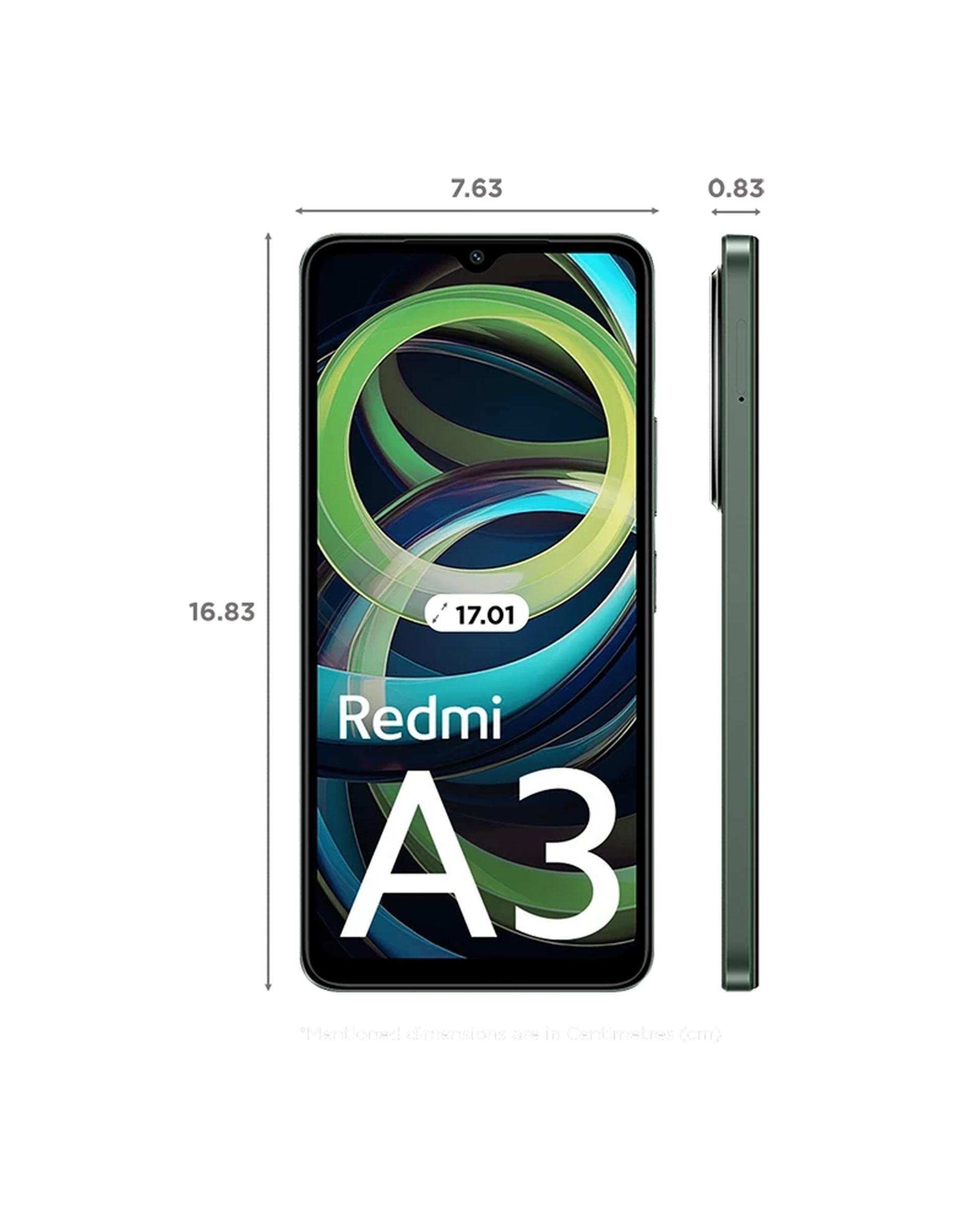 گوشی موبایل شیائومی مدل Redmi A3 ظرفیت 128 گیگابایت رم 4 گیگابایت رنگ سبز