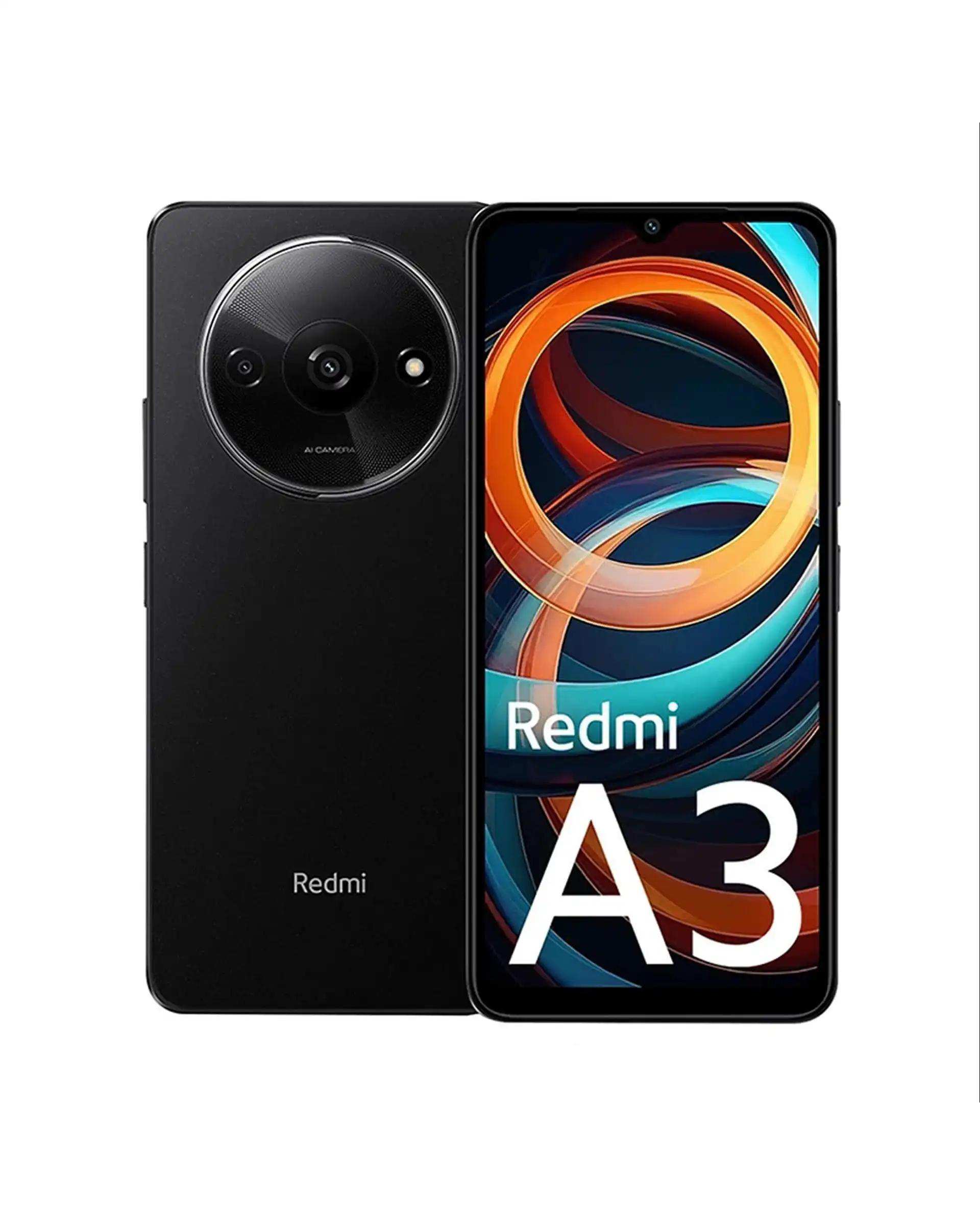 گوشی موبایل شیائومی مدل Redmi A3 دو سیم کارت ظرفیت 64 گیگابایت و رم 3 گیگابایت مشکی