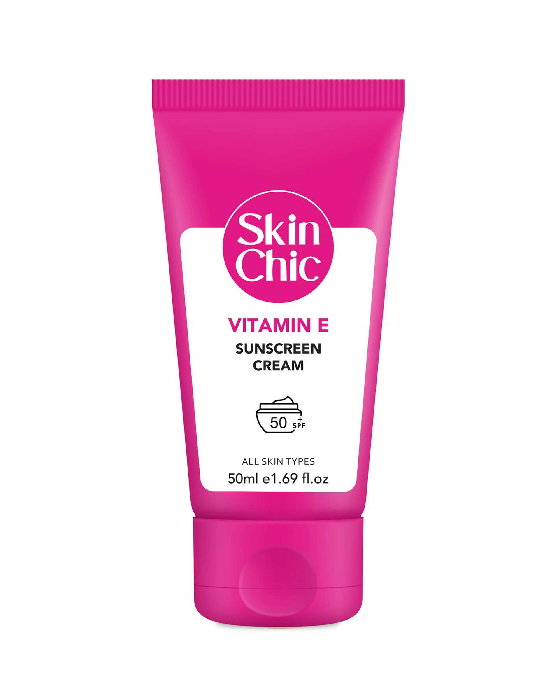 کرم ضد آفتاب SPF50 اسکین شیک Skin Chic حاوی ویتامین E حجم 50ml