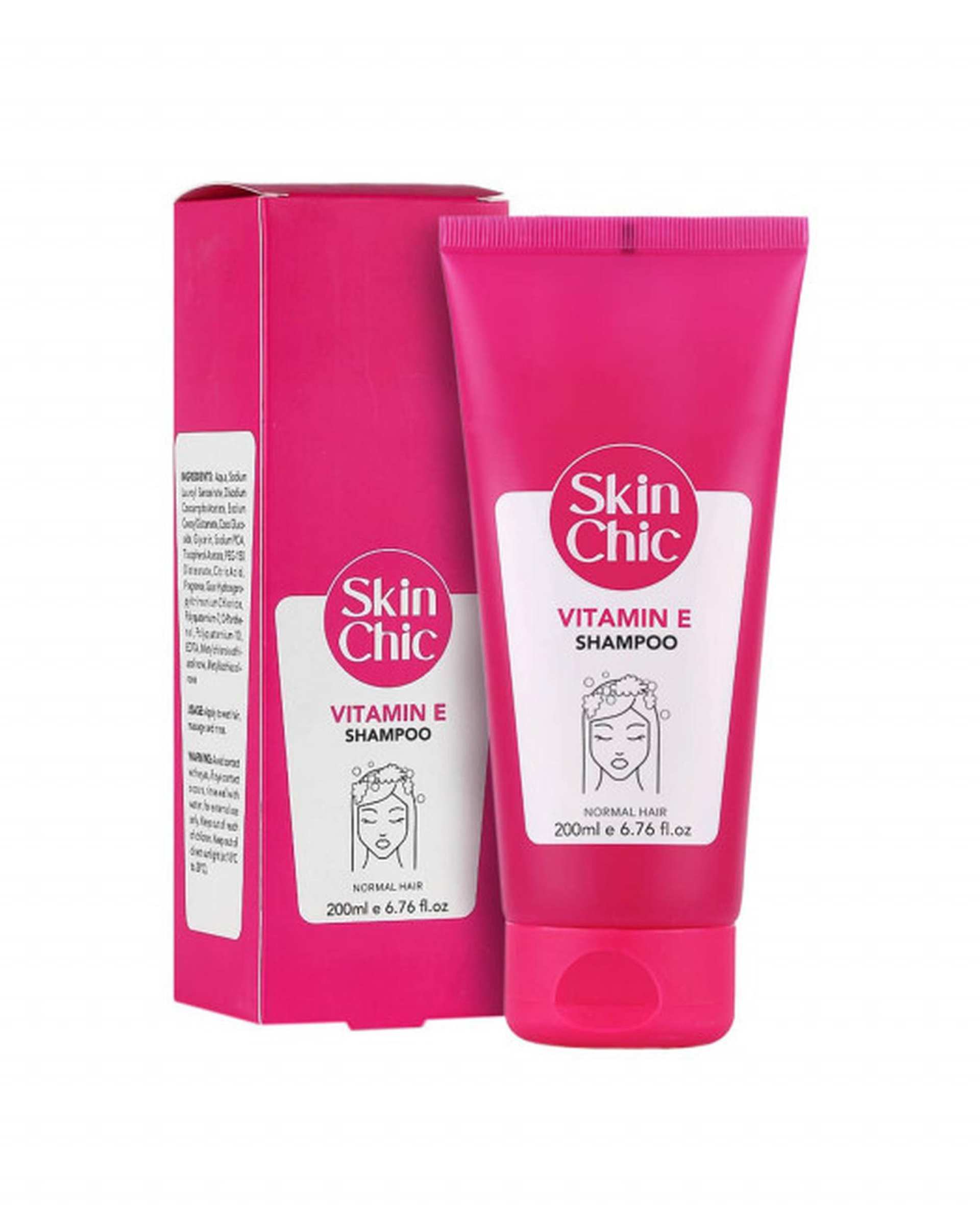 شامپو موهای نرمال اسکین شیک Skin Chic حاوی ویتامین E حجم 200ml