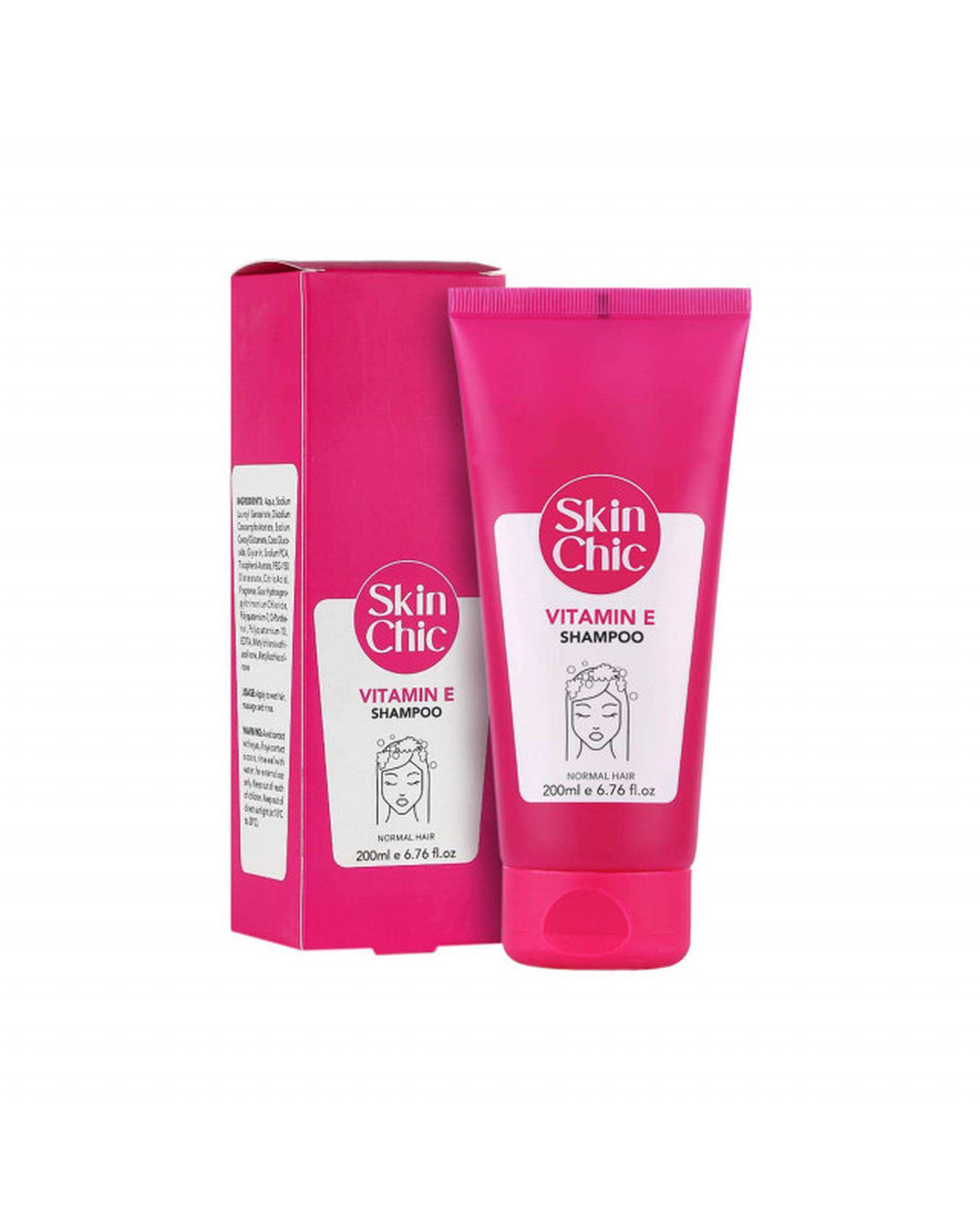 شامپو موهای نرمال اسکین شیک Skin Chic حاوی ویتامین E حجم 200ml