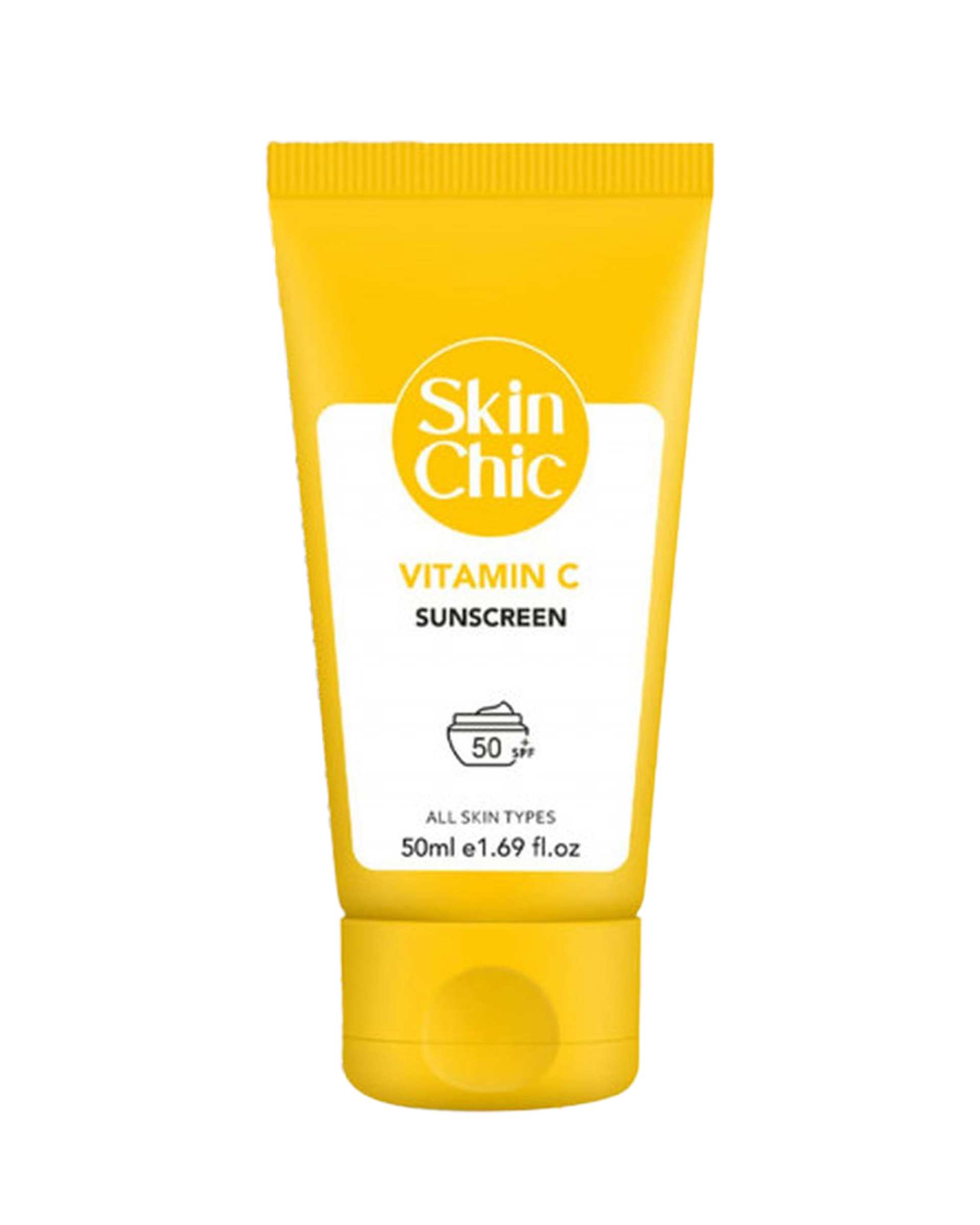 کرم ضد آفتاب SPF50 اسکین شیک Skin Chic حاوی ویتامین C