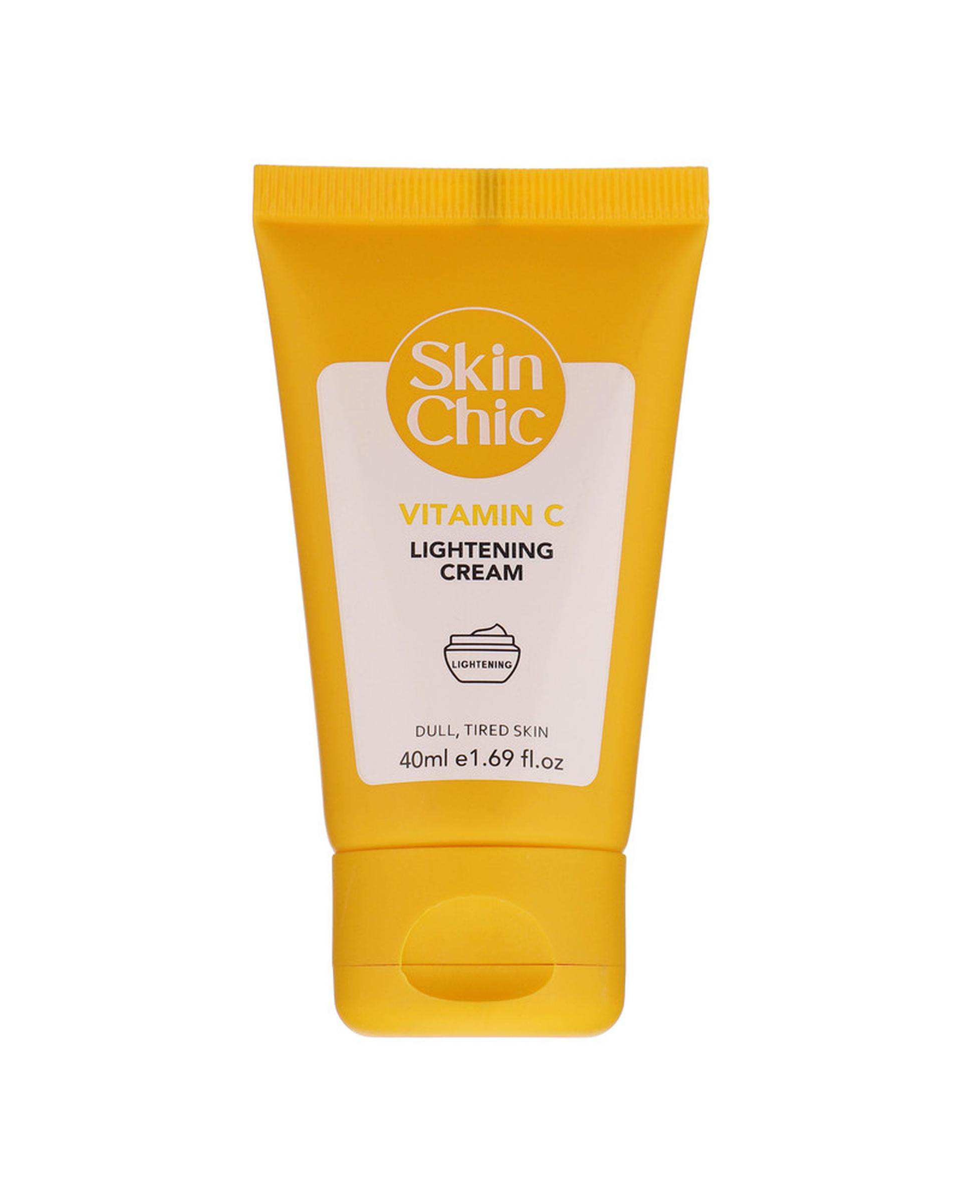 کرم روشن کننده پوست صورت اسکین شیک Skin Chic حاوی ویتامین C حجم 40ml